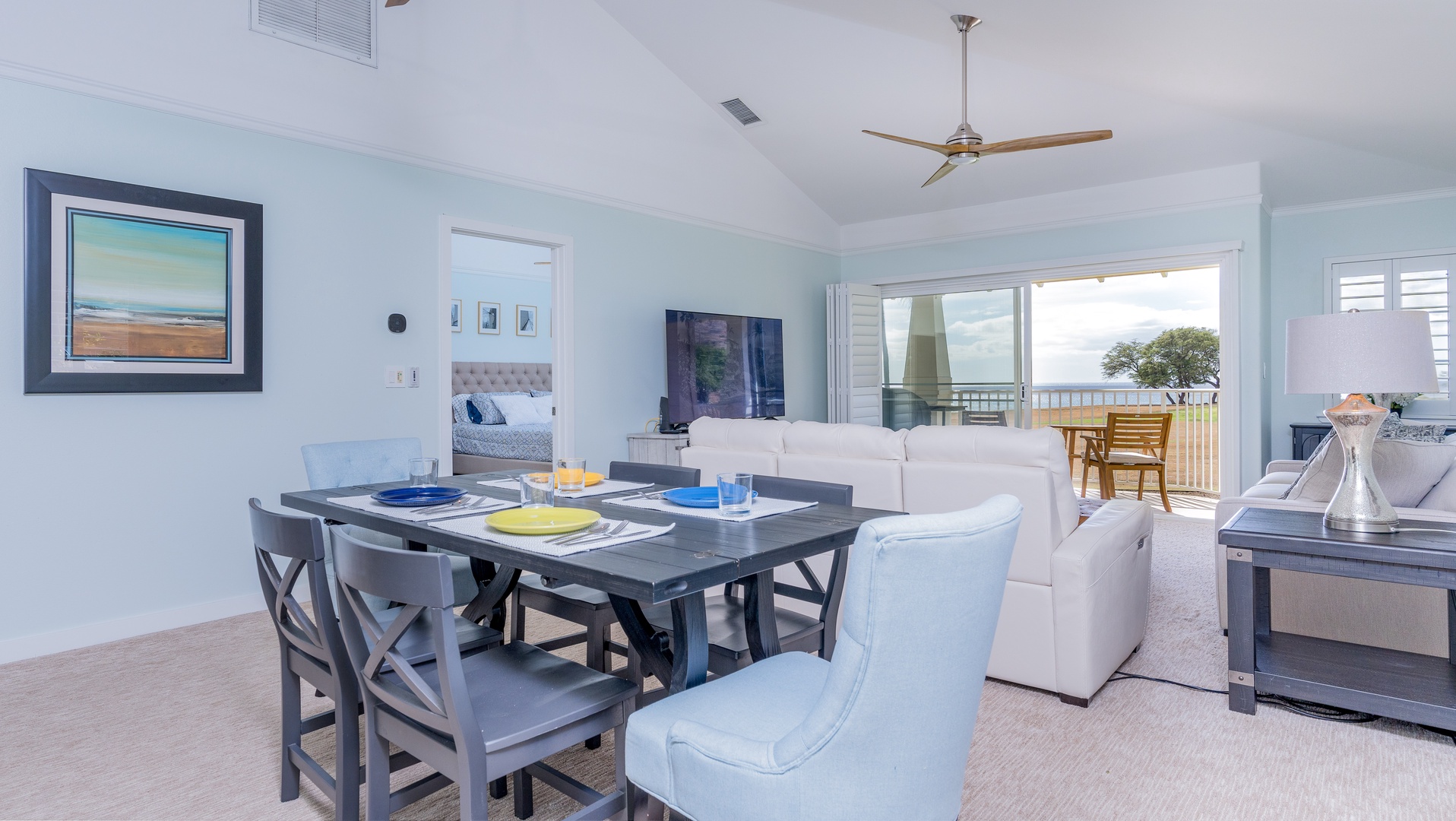 Kapolei Vacation Rentals, Kai Lani 21C - There's plenty of seating for game night!