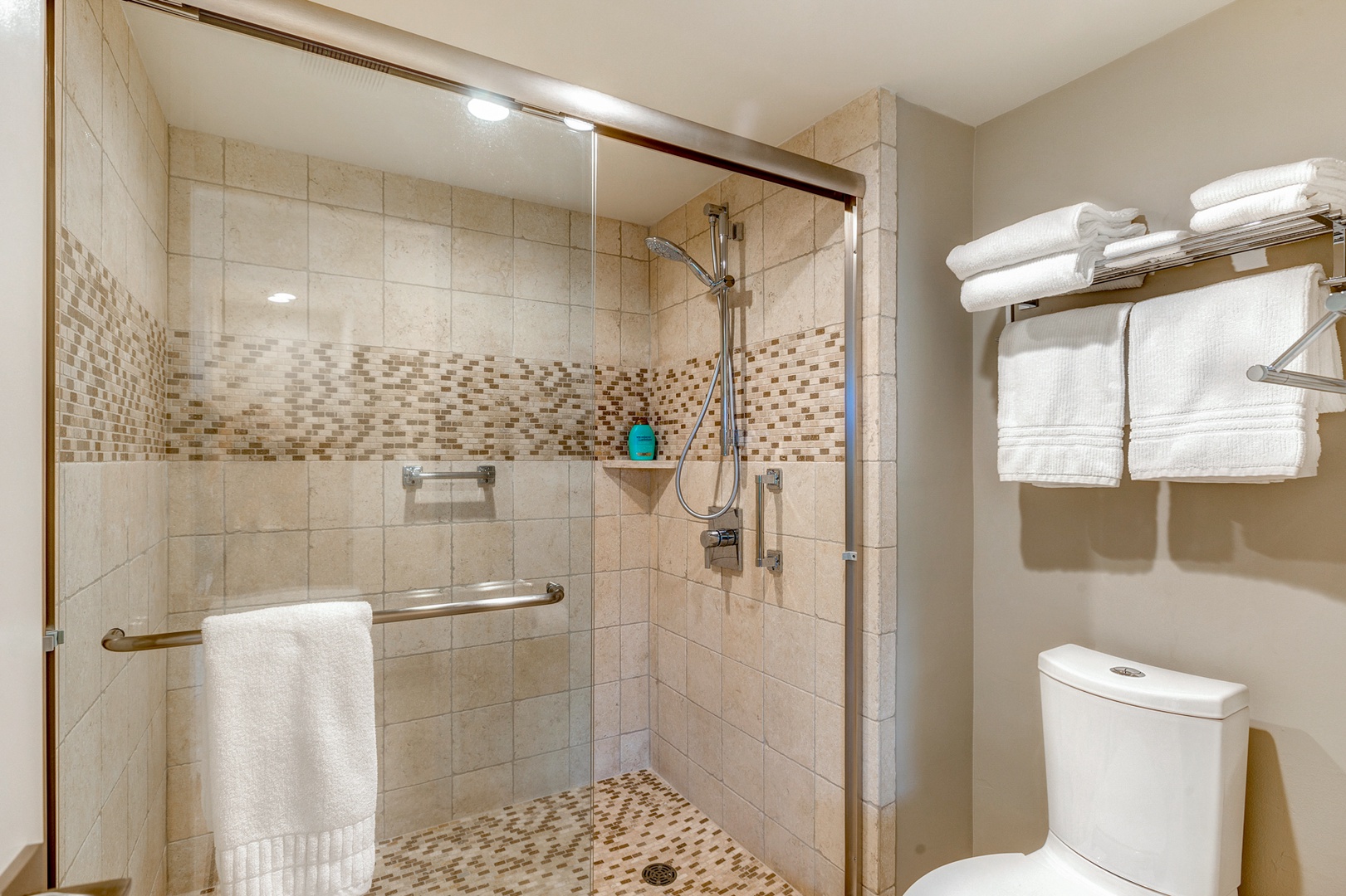 Lahaina Vacation Rentals, Mahana 1119 - Mahana 1119 features a stylish walk-in shower in the ensuite for a spa inspired experience.