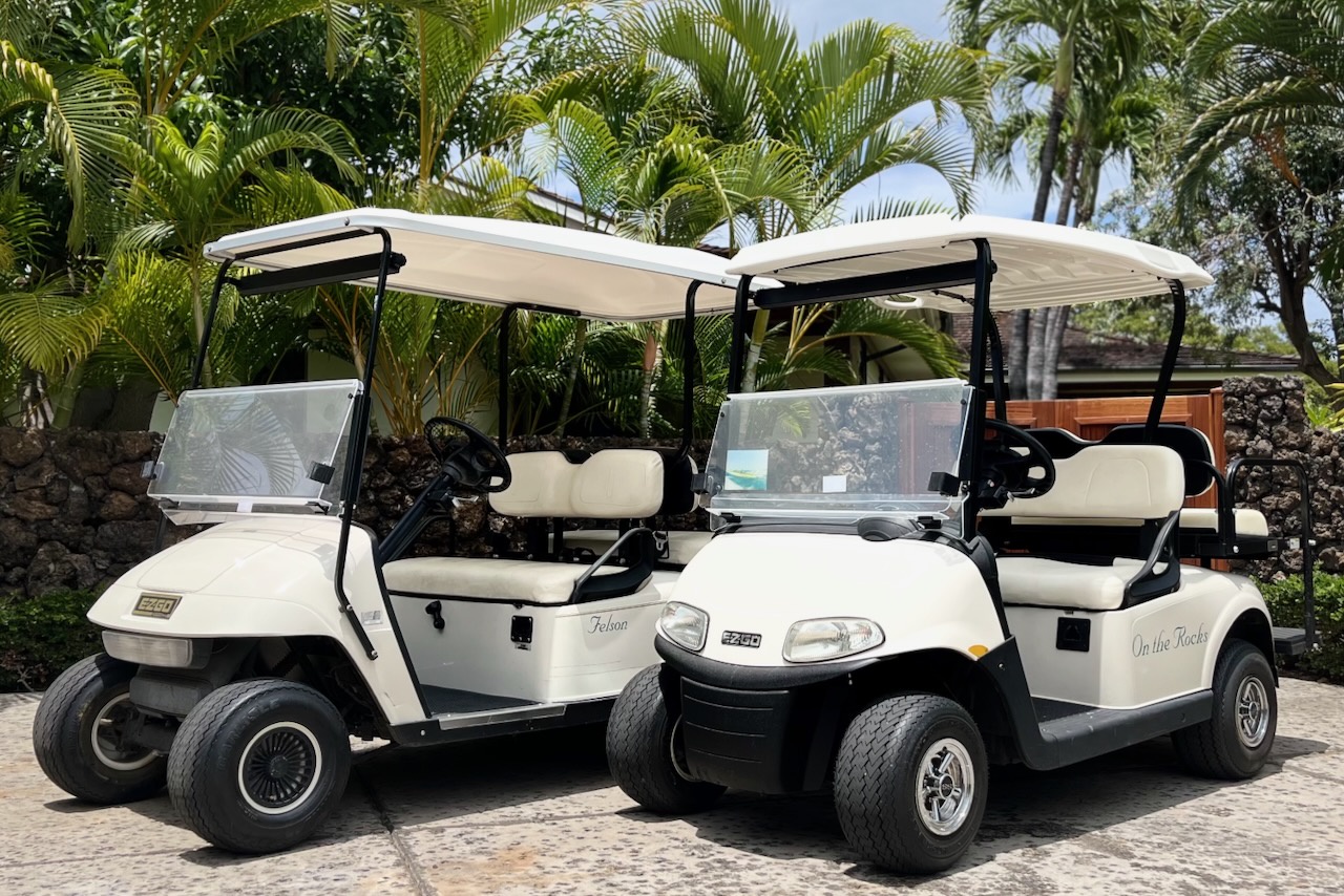 Kailua Kona Vacation Rentals, 4BD Ke Alaula Estate (124) at Hualalai Resort - This property comes with complimentary use of two 4-seater golf carts.
