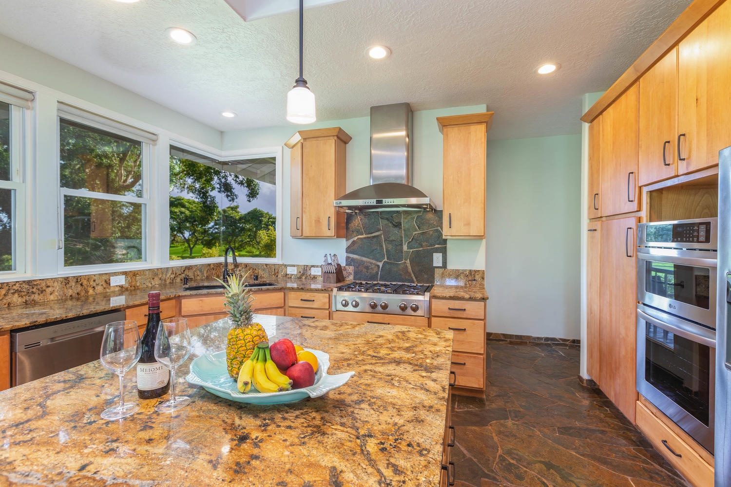 Princeville Vacation Rentals, Pohaku Villa - Prep your meals with a view!