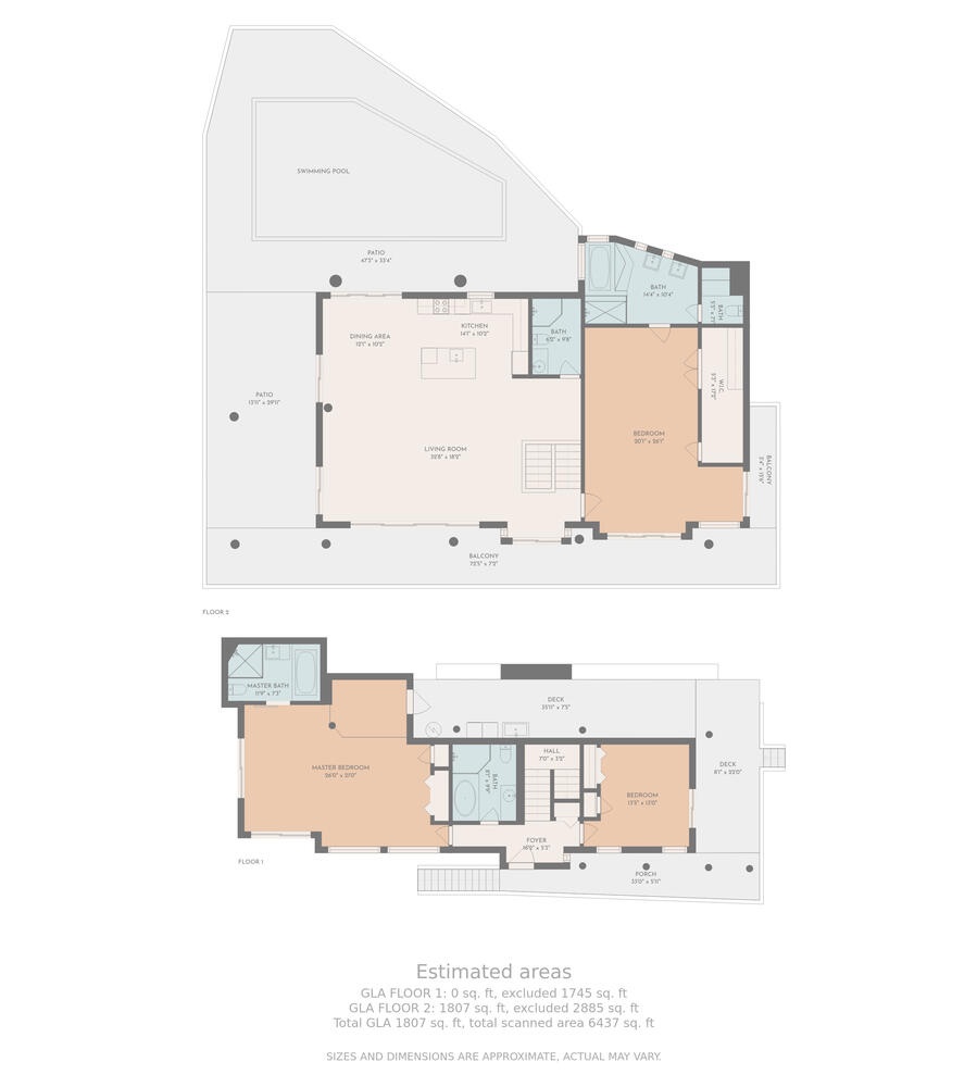 Kailua Vacation Rentals, Hale Lani - Floor plan