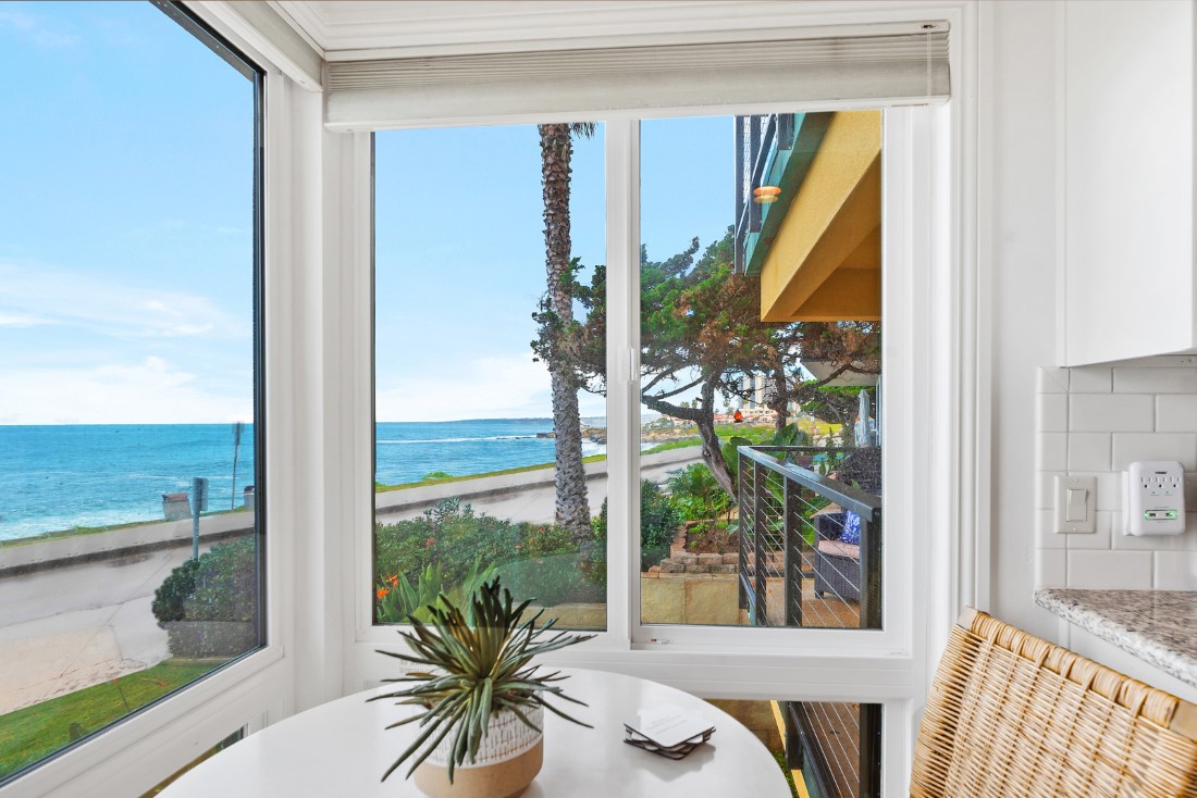 La Jolla Vacation Rentals, Oceanfront La Jolla Cove Condo - Sip your coffee in the morning enjoying these beautiful views