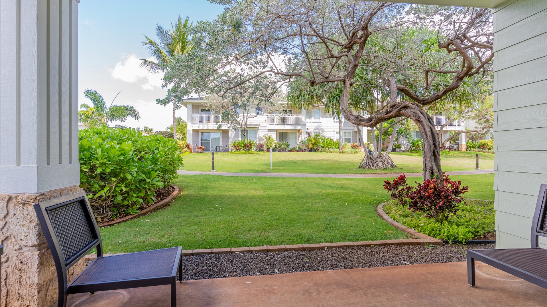 Kapolei Vacation Rentals, Ko Olina Kai 1027A - Sit outside and breathe in the island air.