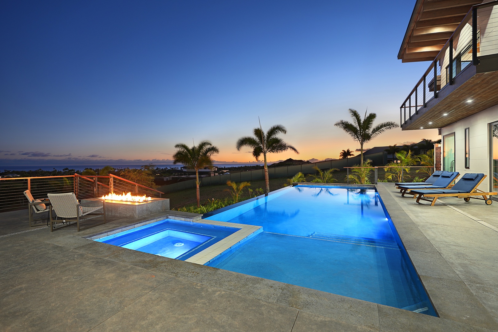 Koloa Vacation Rentals, Hale Keaka at Kukui'ula - Dive into relaxation with our infinity pool and spa, where endless views and serene waters create a haven of tranquility.