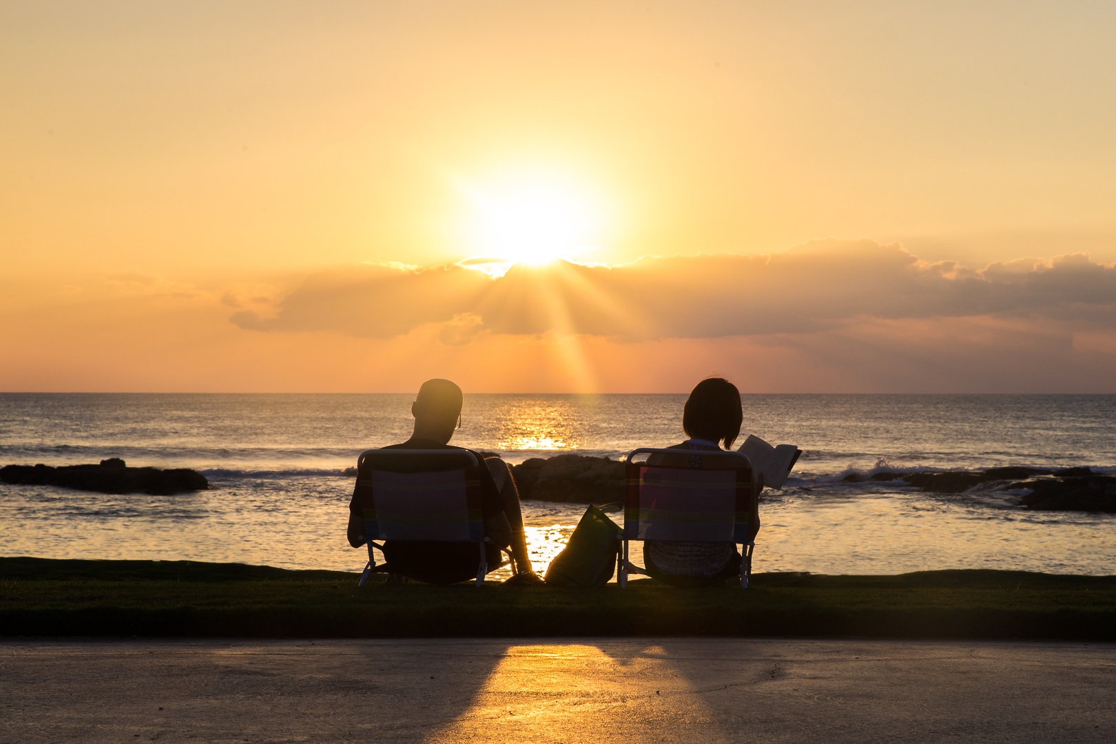 Kapolei Vacation Rentals, Ko Olina Beach Villas O1006 - Sunsets on the beach.