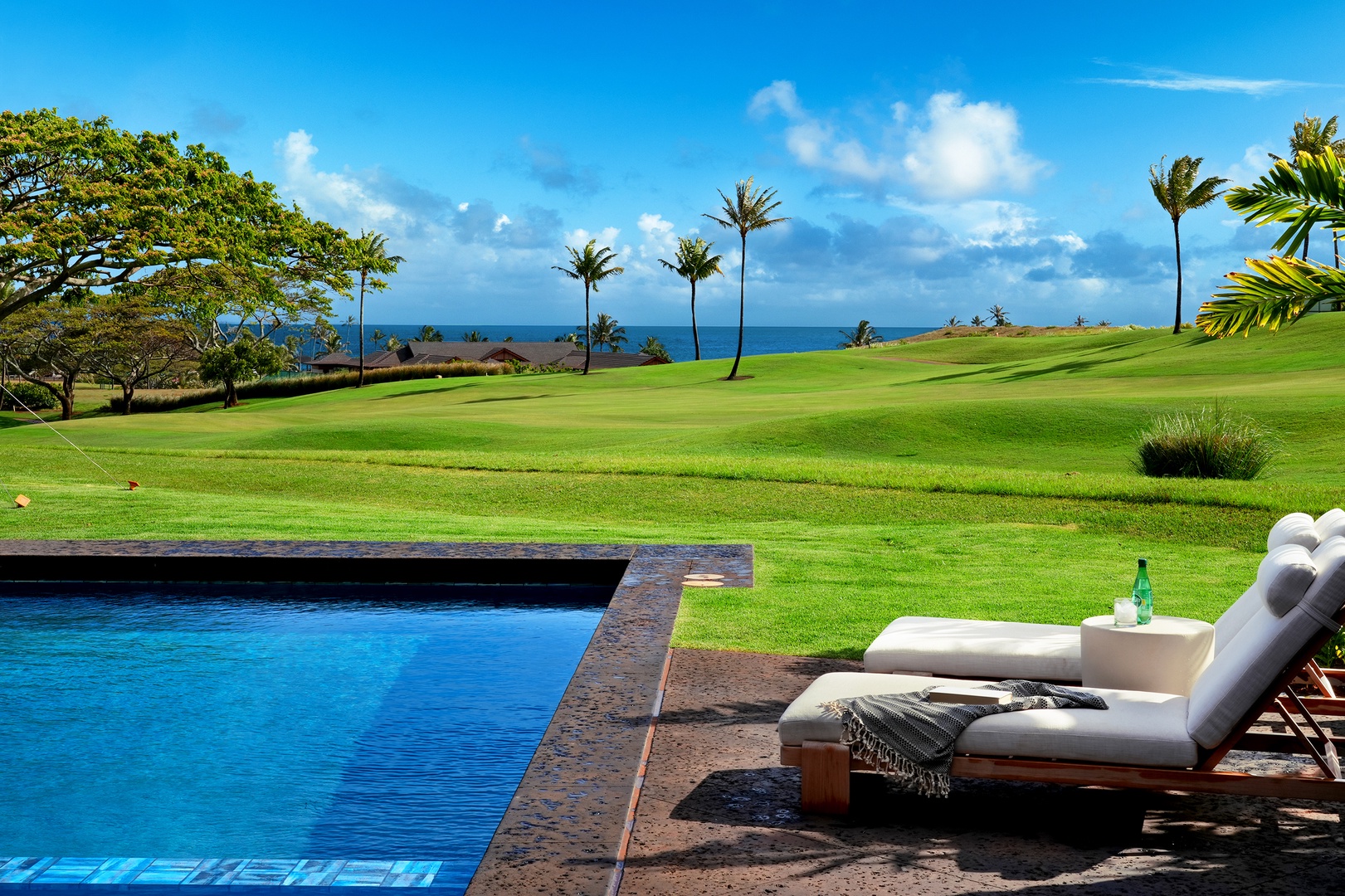 Koloa Vacation Rentals, Hale O Ka Nene - Take in the wide-open ocean views and lush green fairways from the edge of your private pool—perfect for quiet mornings, sunny afternoons, or just watching the clouds roll by.