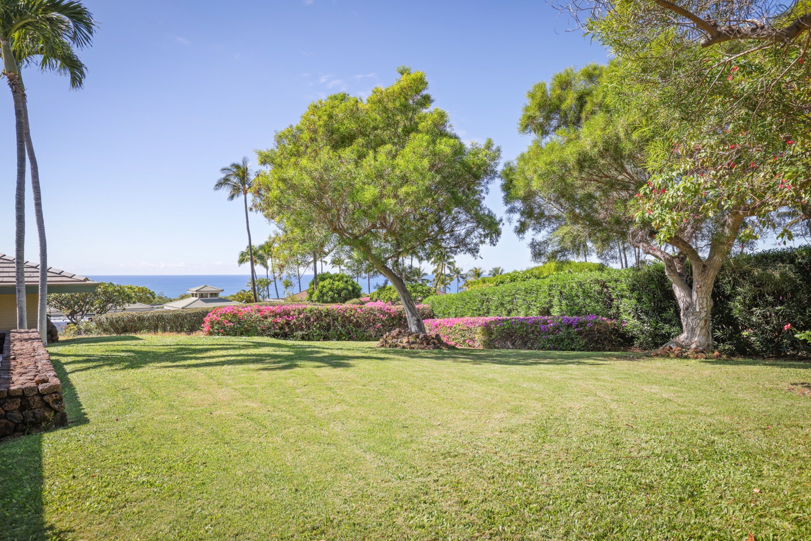 Kamuela Vacation Rentals, 4BD Fairways South Estate (29) at Mauna Kea Resort - Exquisite views and manicured landscaping outside of the second and third bedroom