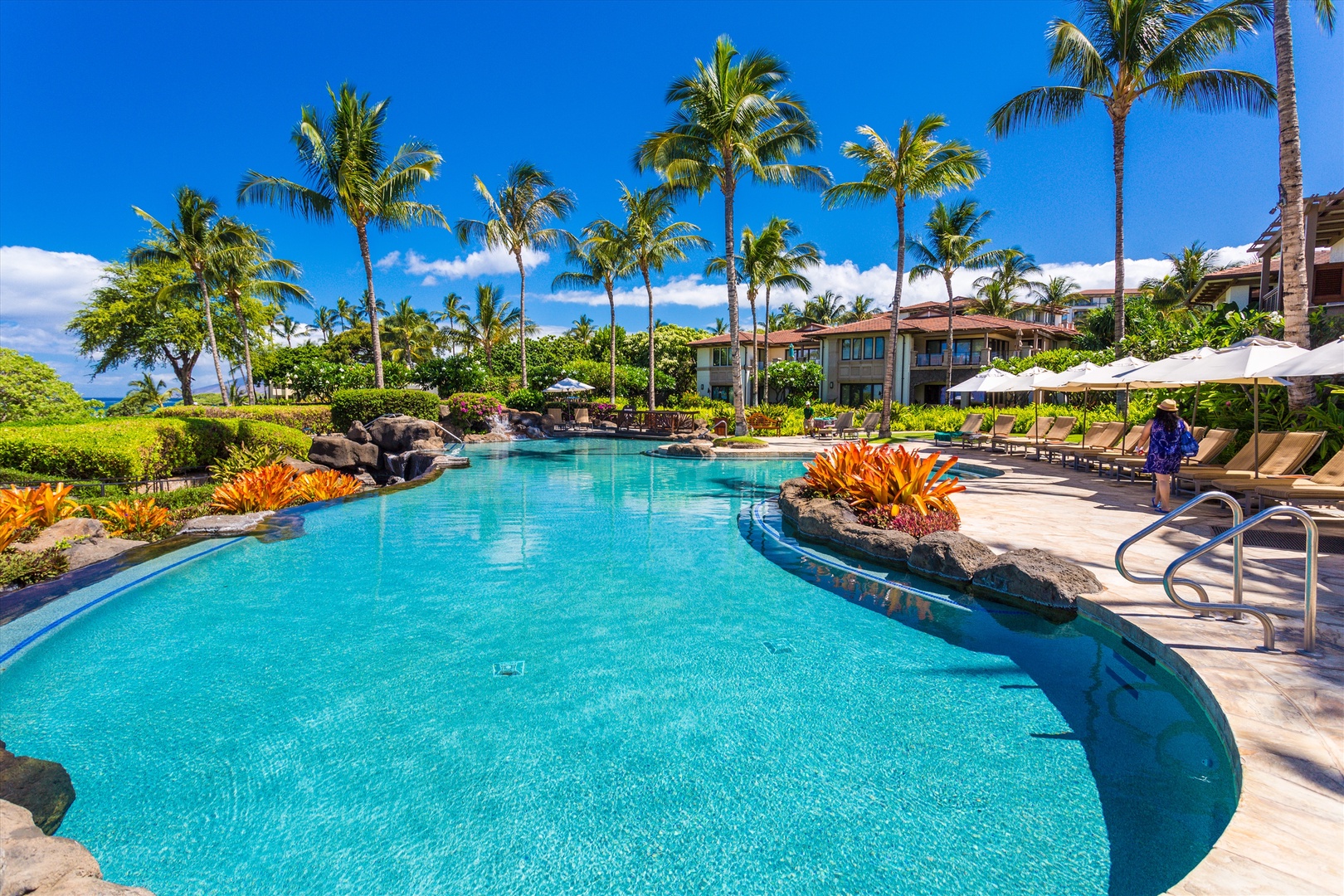 Wailea Vacation Rentals, Blue Ocean Suite H401 at Wailea Beach Villas* - Relax and Cool Off at the Oceanside Adult Only Pool
