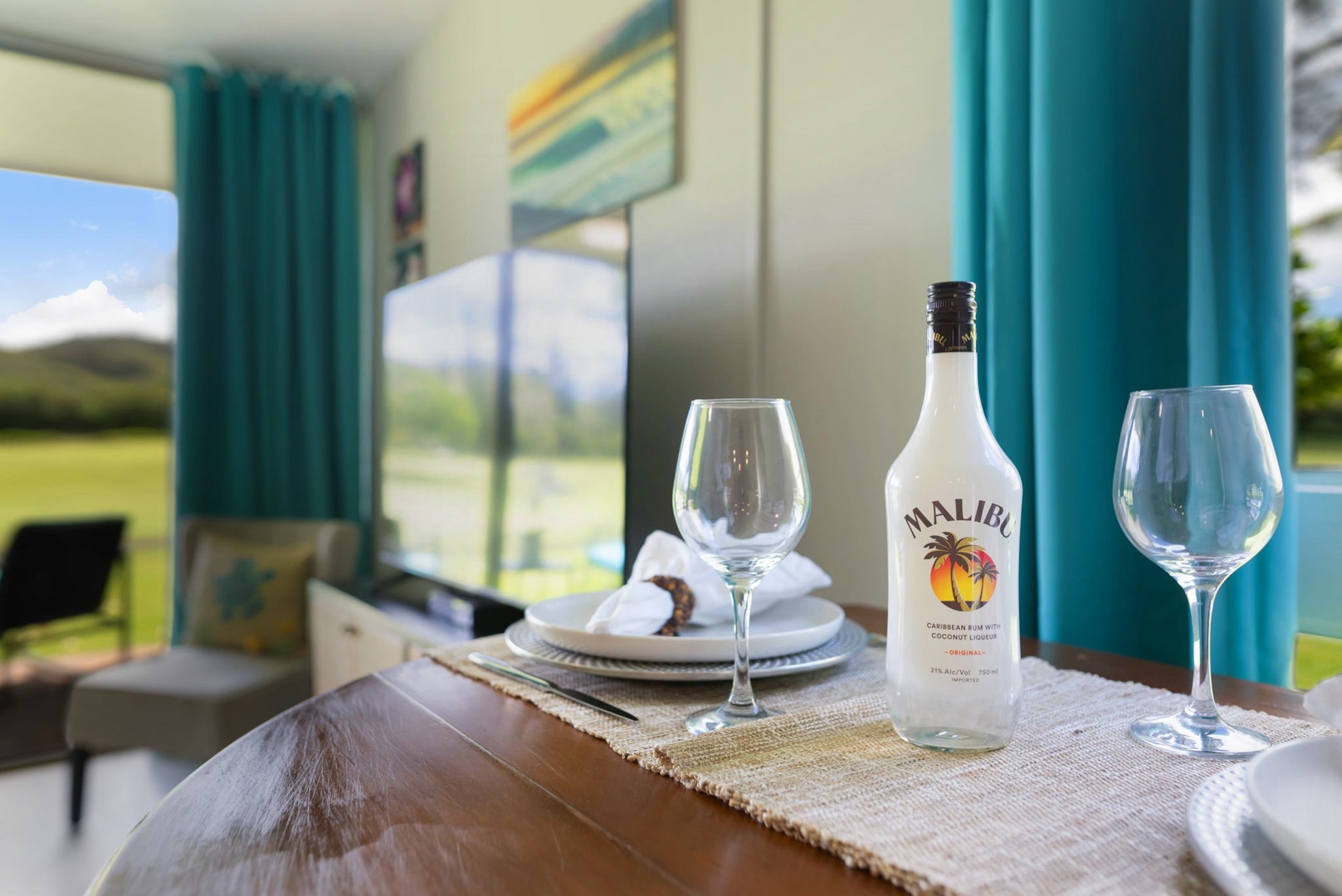 Kahuku Vacation Rentals, Turtle Bay's Kuilima Estates West #104 - Enjoy a cocktail and your favorite meal