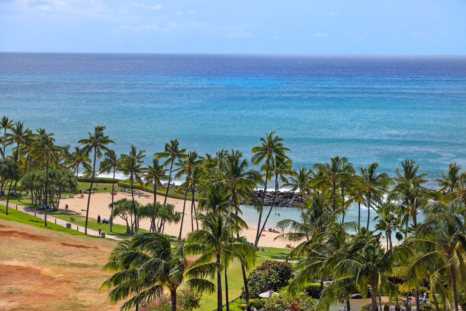 Kapolei Vacation Rentals, Ko Olina Beach Villas O1004 - The tranquil lagoon is the perfect spot for your afternoon beach adventure.
