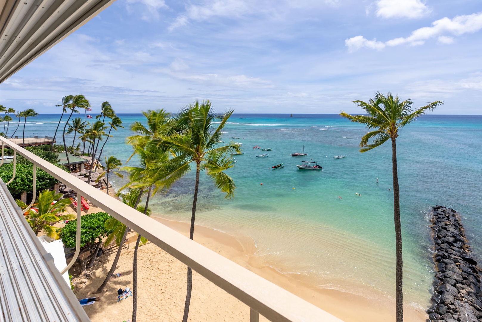Honolulu Vacation Rentals, Colony Surf Luxe - Step onto your private beach in seconds—guests love the ease of direct access and gentle surf for swimming and sunbathing.