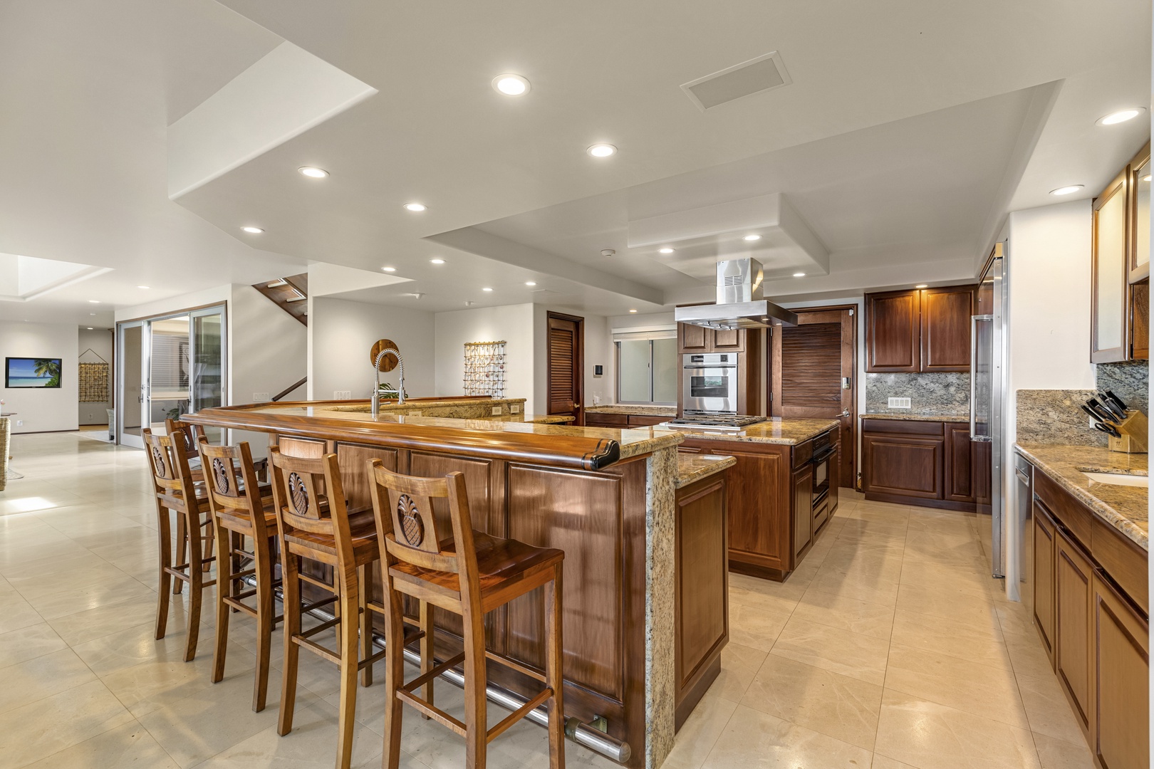Kailua Vacation Rentals, Mokulua Sunrise - Each space in the house flows seamlessly into the next, as the open floor plan makes entertainment easy and inviting.