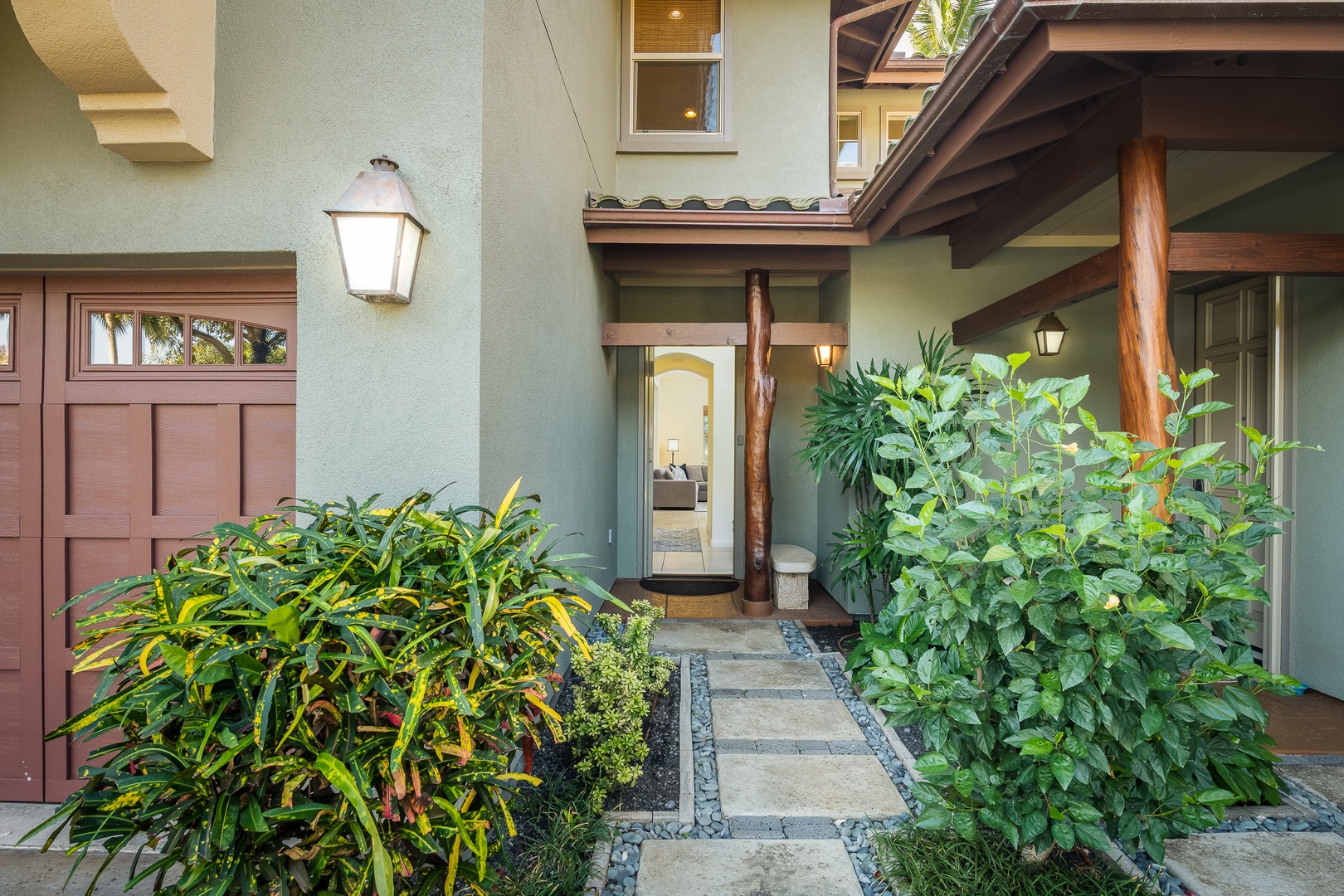 Kamuela Vacation Rentals, Mauna Lani Fairways #204 - Follow the tropical path to your private entrance at Fairways #204—your personal retreat within this gated oasis.