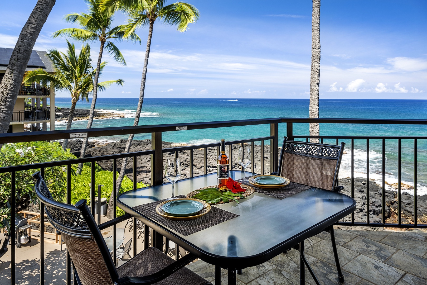 Kailua Kona Vacation Rentals, Kona Makai 6201 - Enjoy your favorite wine in this magical setting