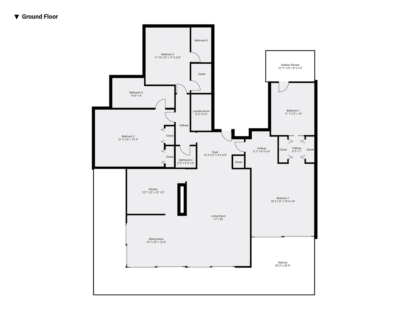 Kailua Kona Vacation Rentals, 3BD Golf Villa (3101) at Four Seasons Resort at Hualalai - Floor Plan