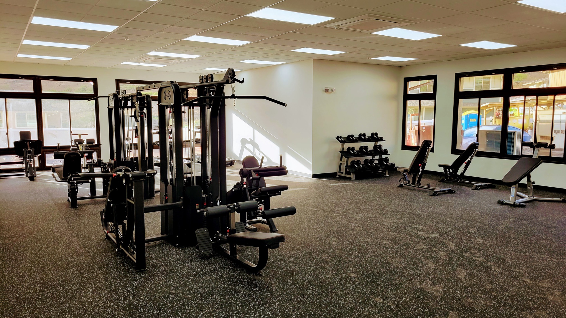 Makaha Valley Vacation Rentals, Makaha Valley Hale Kai** - Fully equipped fitness center with modern machines for energizing workouts.
