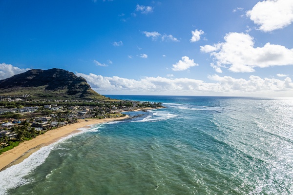 Waianae Vacation Rentals, Konishiki Beachhouse - 4BD - Take a nice morning walk by the beach.  