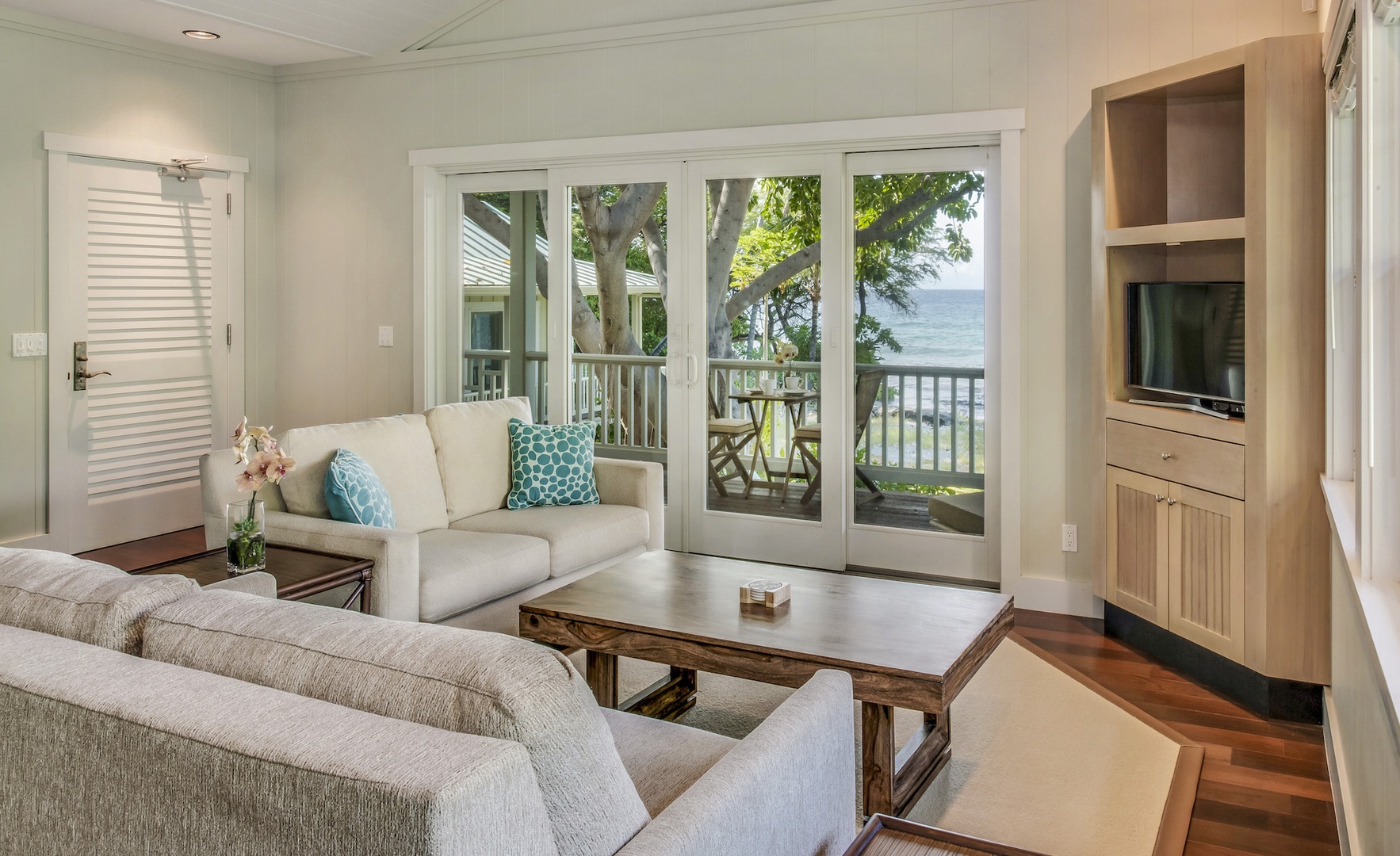 Kamuela Vacation Rentals, 4BD Estate Home at Puako Bay (74) - Cottage living room
