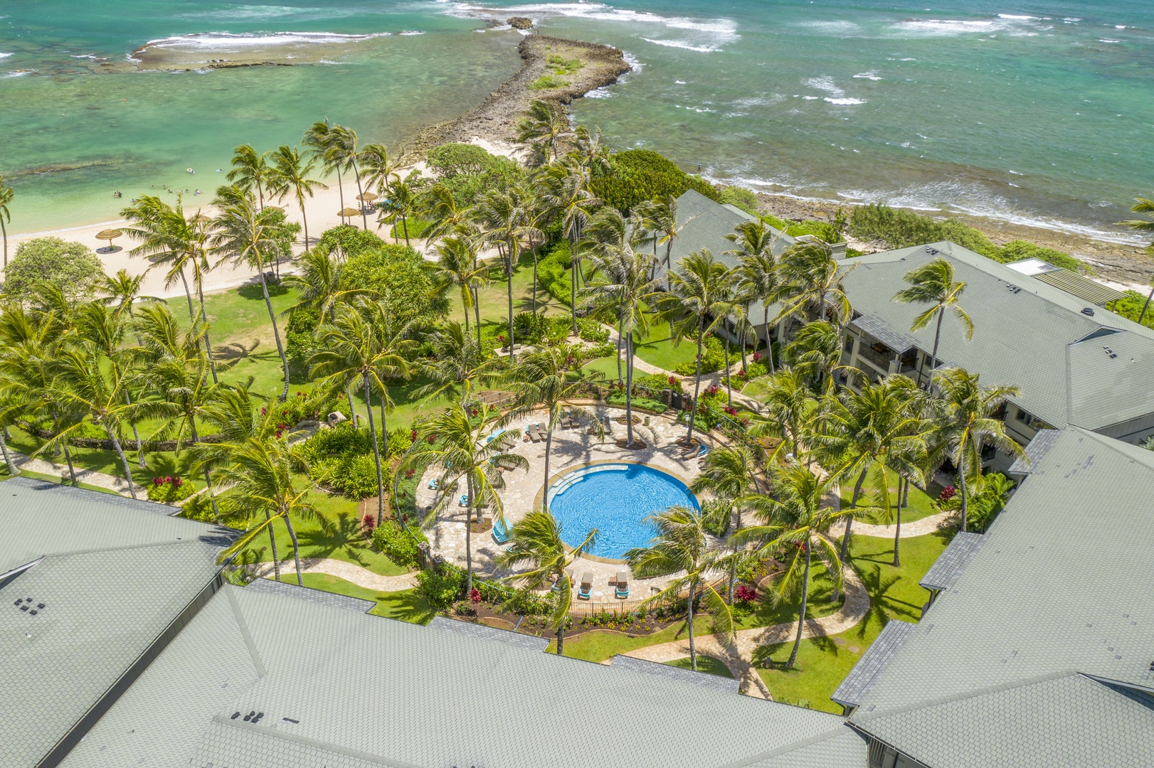 Kahuku Vacation Rentals, Turtle Bay Villas 201 - Turtle Bay Resort aerial view