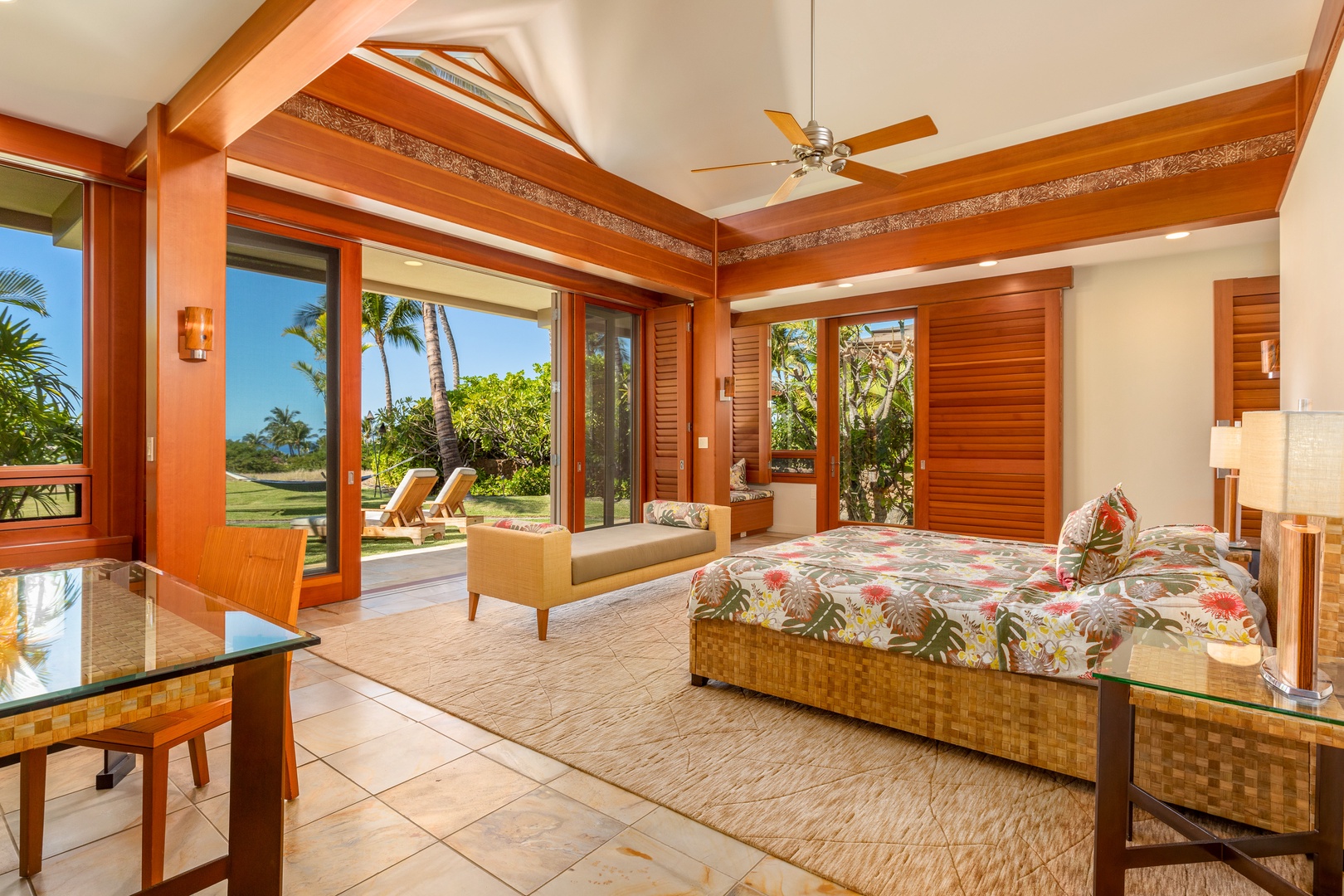 Kamuela Vacation Rentals, Mauna Kea Resort Bluffs 22 - The Beach House - Just steps from the pool, the spacious primary guest suite offers relaxed luxury and easy access to sun and sea.