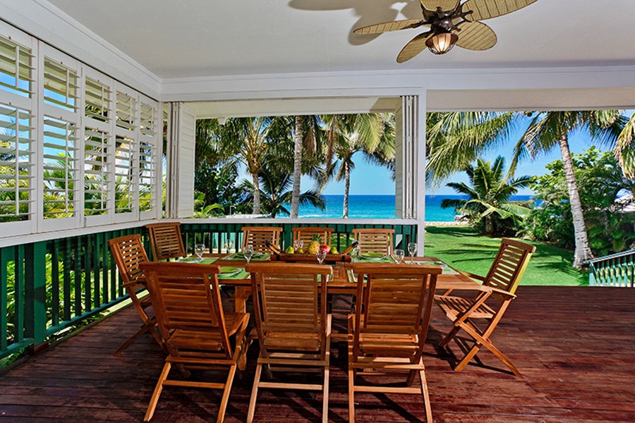 Waianae Vacation Rentals, Makaha Hale - Enjoy outdoor dining for eight.