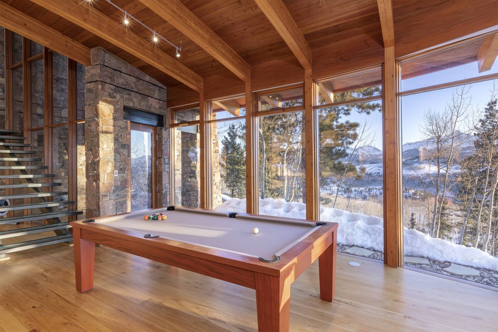 Telluride Vacation Rentals, PaGomo* - The lowest level of the home offers a game room with pool table and theatre.