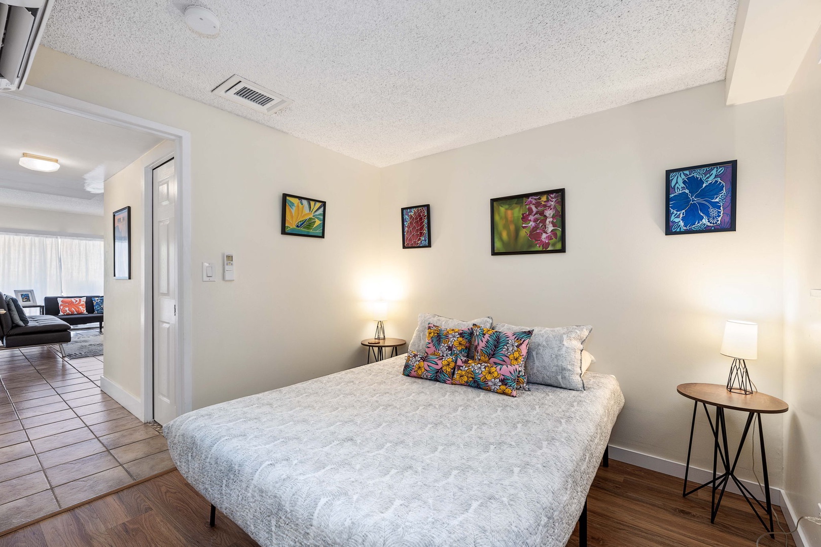 Kailua Kona Vacation Rentals, Kona Plaza 201 - Spacious guest bedroom designed for restful nights with charming décor touches.