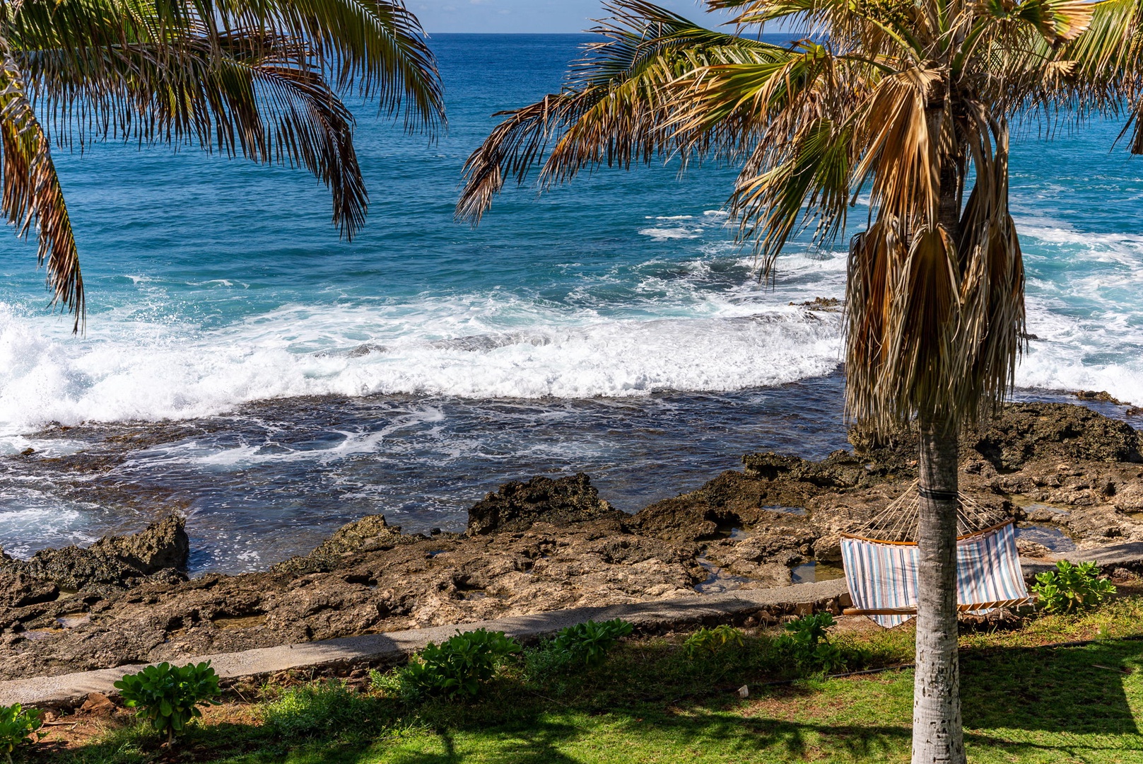 Waianae Vacation Rentals, Oceanfront Luxury Dream Estate - Unwind in the shade with ocean spray nearby—your own serene escape from the everyday.