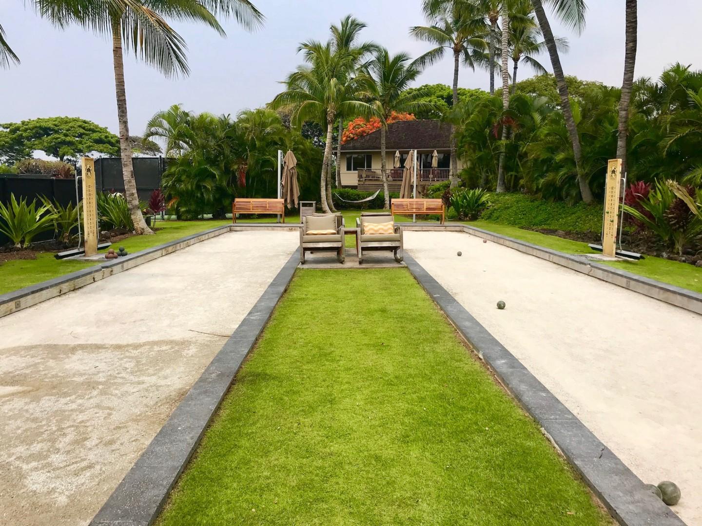 Kailua Kona Vacation Rentals, 3BD Ka'Ulu Villa (109A) at Four Seasons Resort at Hualalai - Bocce Ball Court for a fun game day.