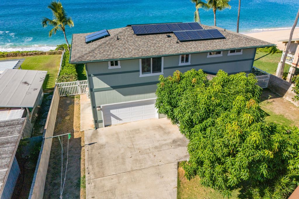 Waianae Vacation Rentals, Makaha-465 Farrington Hwy - Aerial shot of the front of your home.