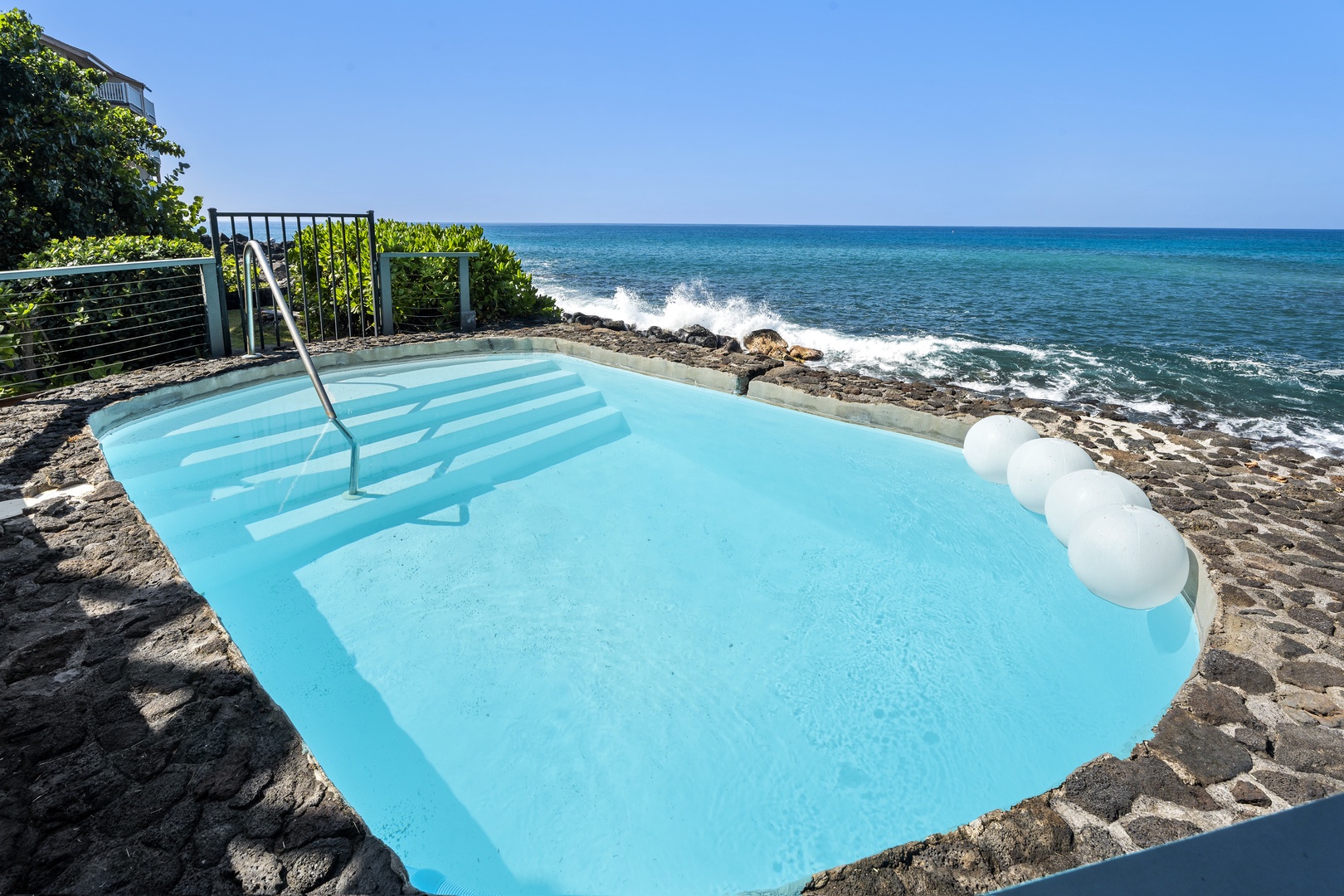 Kailua-Kona Vacation Rentals, Hale Kope Kai - Swim just steps from the surf in your private oceanfront pool—unmatched sunset views included.