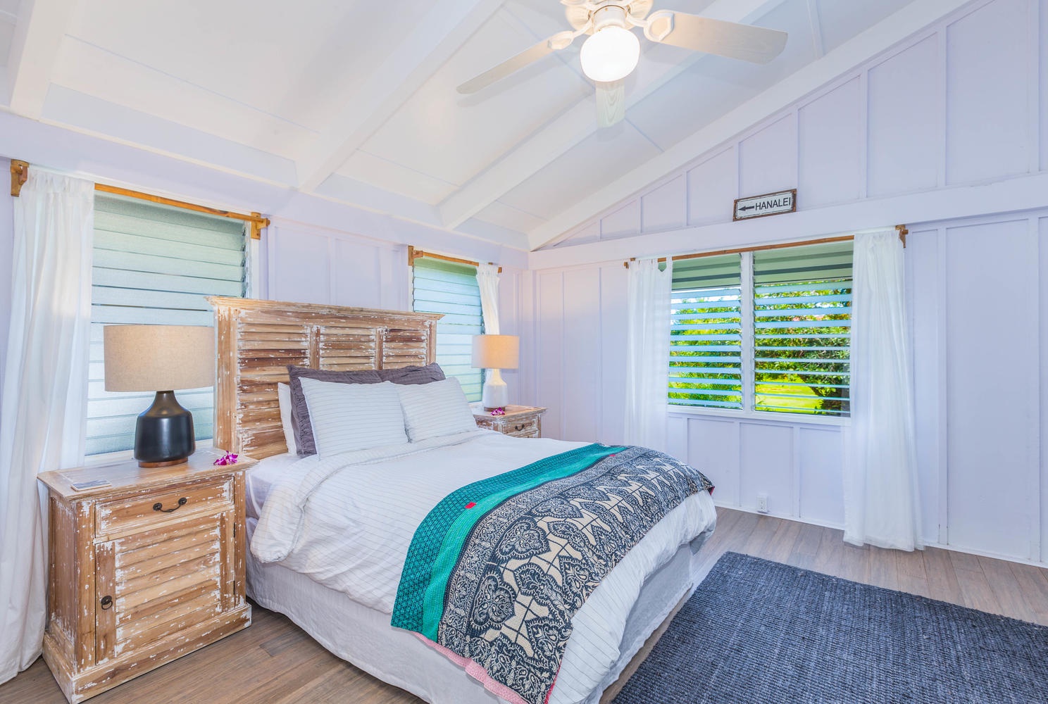 Hanalei Vacation Rentals, Hale Kanani (Kaua'i) TVNC 1342 - Queen bedroom  We have a roll away bed available as well