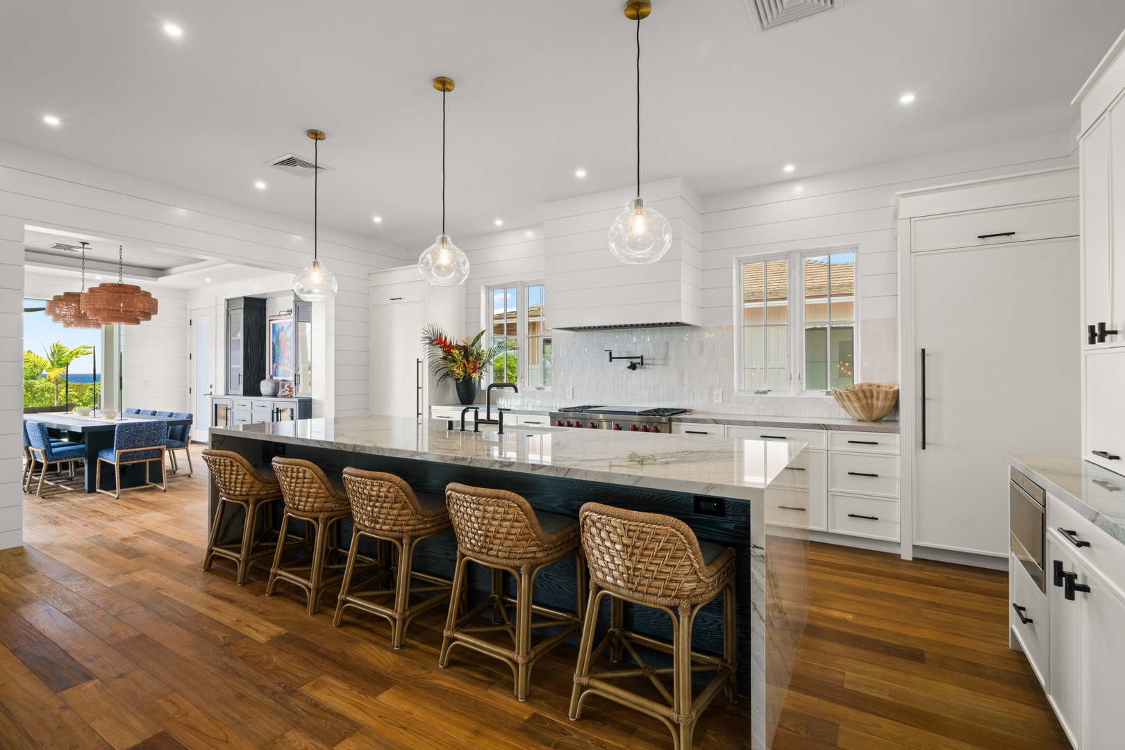 Koloa Vacation Rentals, Makani Kai - Pull up a stool at the island while whoever's cooking holds court.