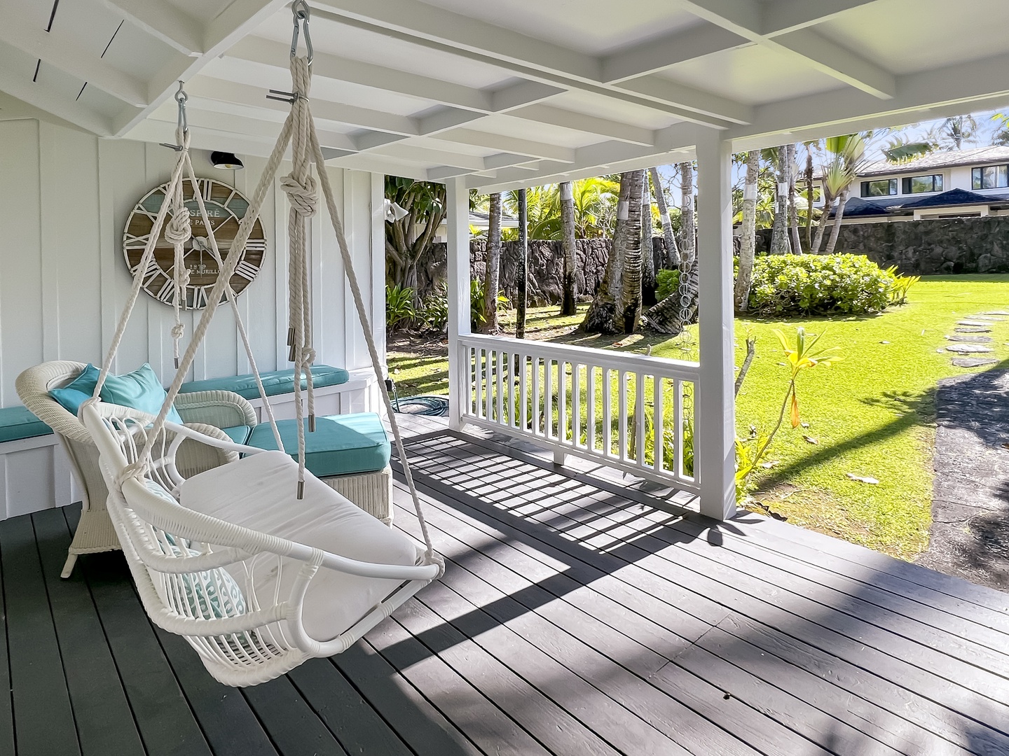 Kailua Vacation Rentals, Kai Mele - There's plenty of seating and a porch swing