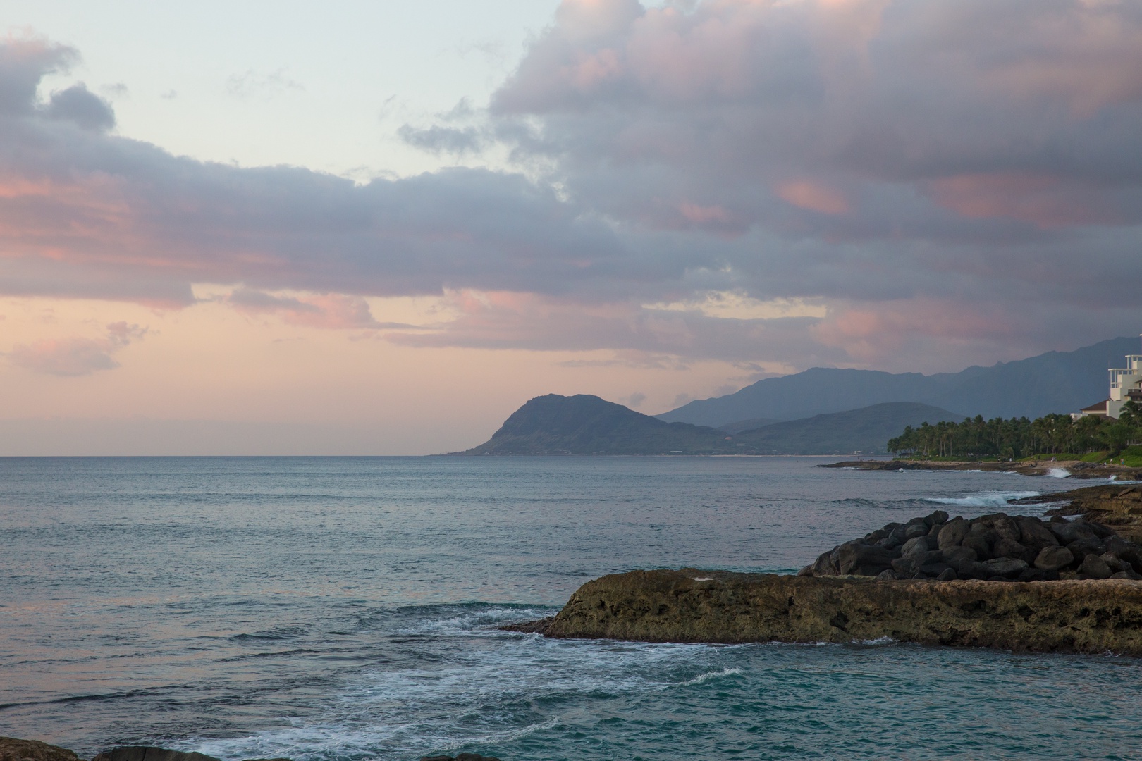 Kapolei Vacation Rentals, Kai Lani 12D - Picturesque skies over sand weathered rock formations.