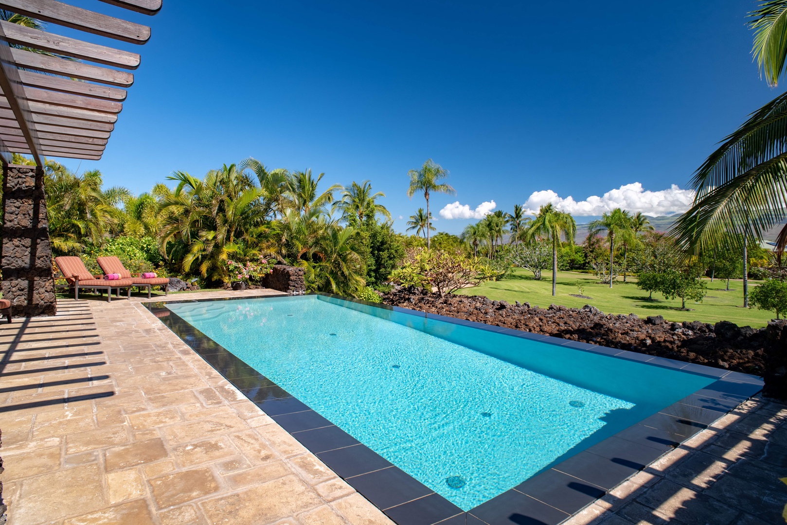 Kamuela Vacation Rentals, House of the Turtle at Champion Ridge, Mauna Lani (CR 18) - Can't get enough of this sparkling pool & view.