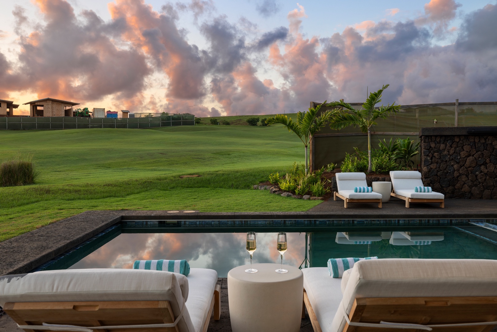 Koloa Vacation Rentals, Hale o ka Nene - Bask in sunset reflections over the pool, a breathtaking backdrop for moments of pure connection.