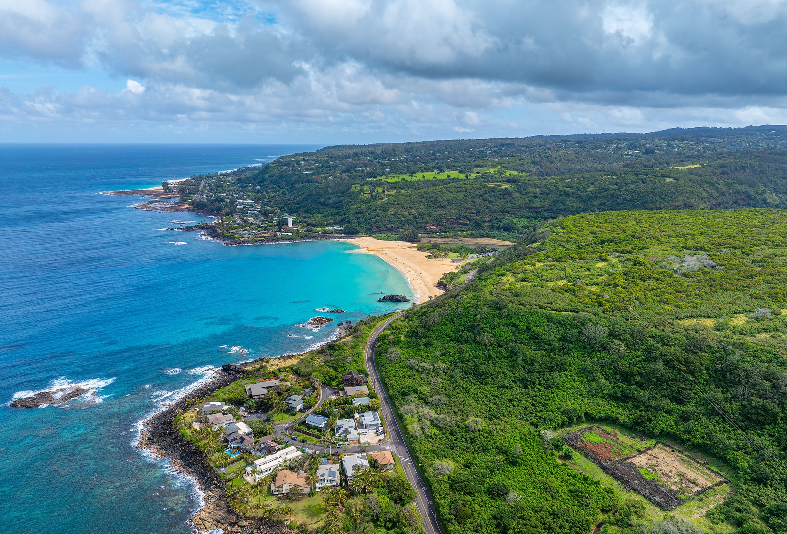 Haleiwa Vacation Rentals, Villa Bianca - Aerial shot.