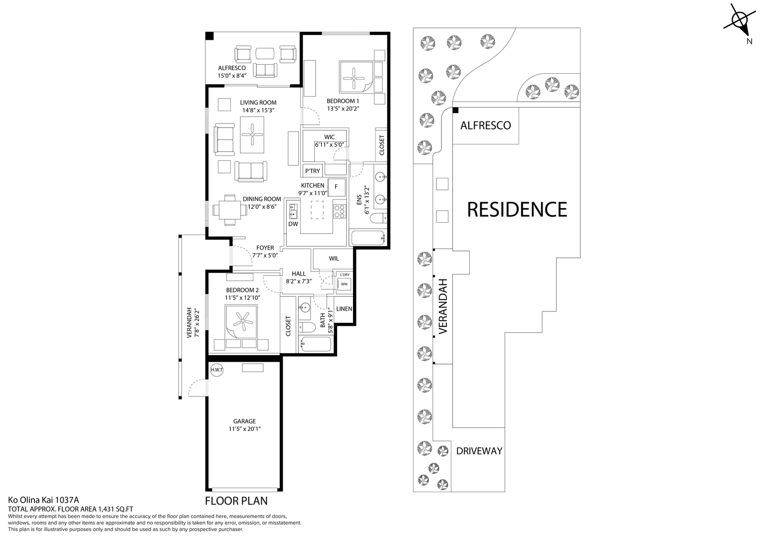 Thoughtfully designed for comfort and convenience, the floor plan features an open-concept living area, two bedrooms, two full bathrooms, a covered lanai, and direct access to the attached garage.