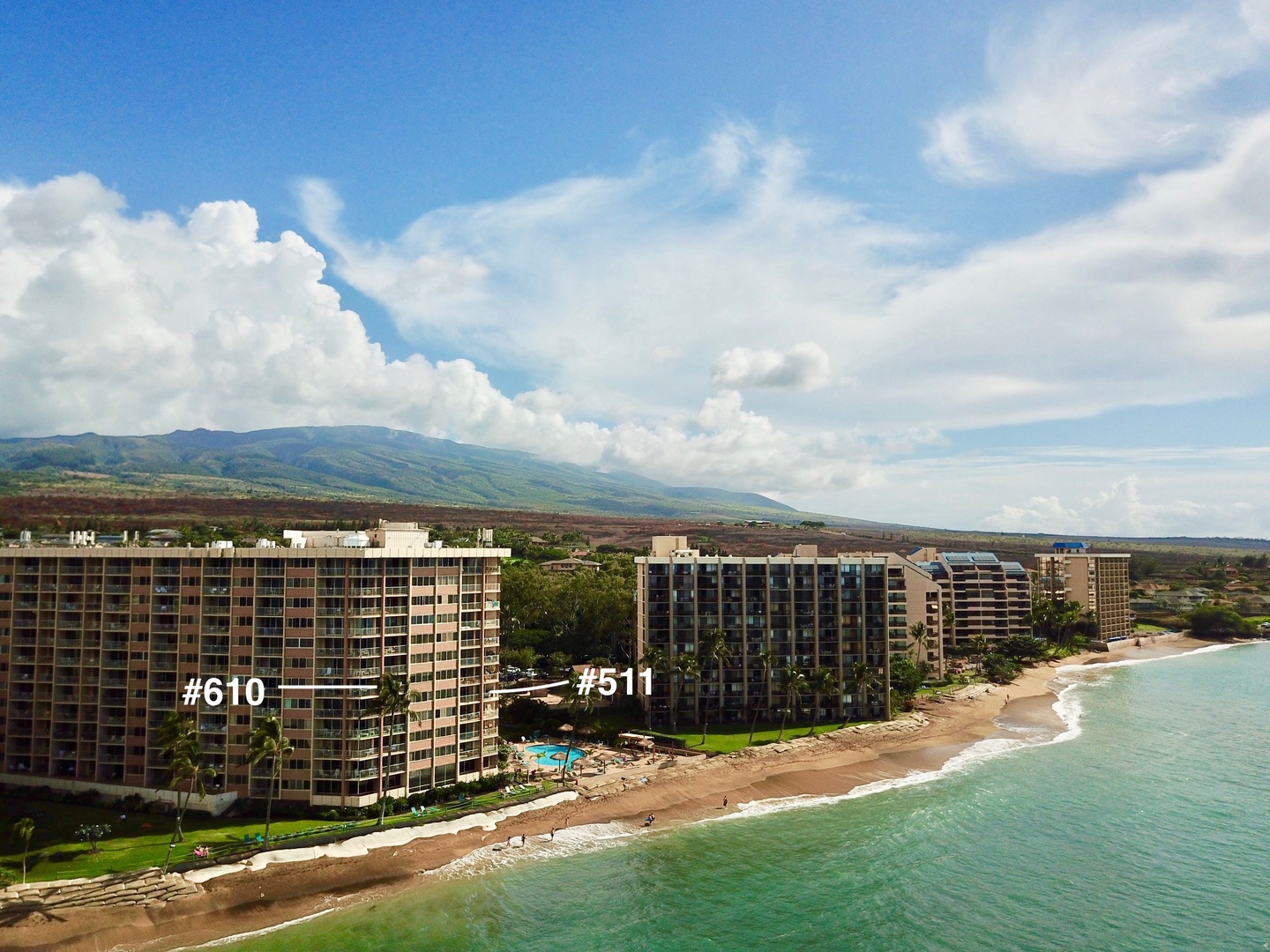 Lahaina Vacation Rentals, Royal Kahana 610 - Royal Kahana 610 Aerial view