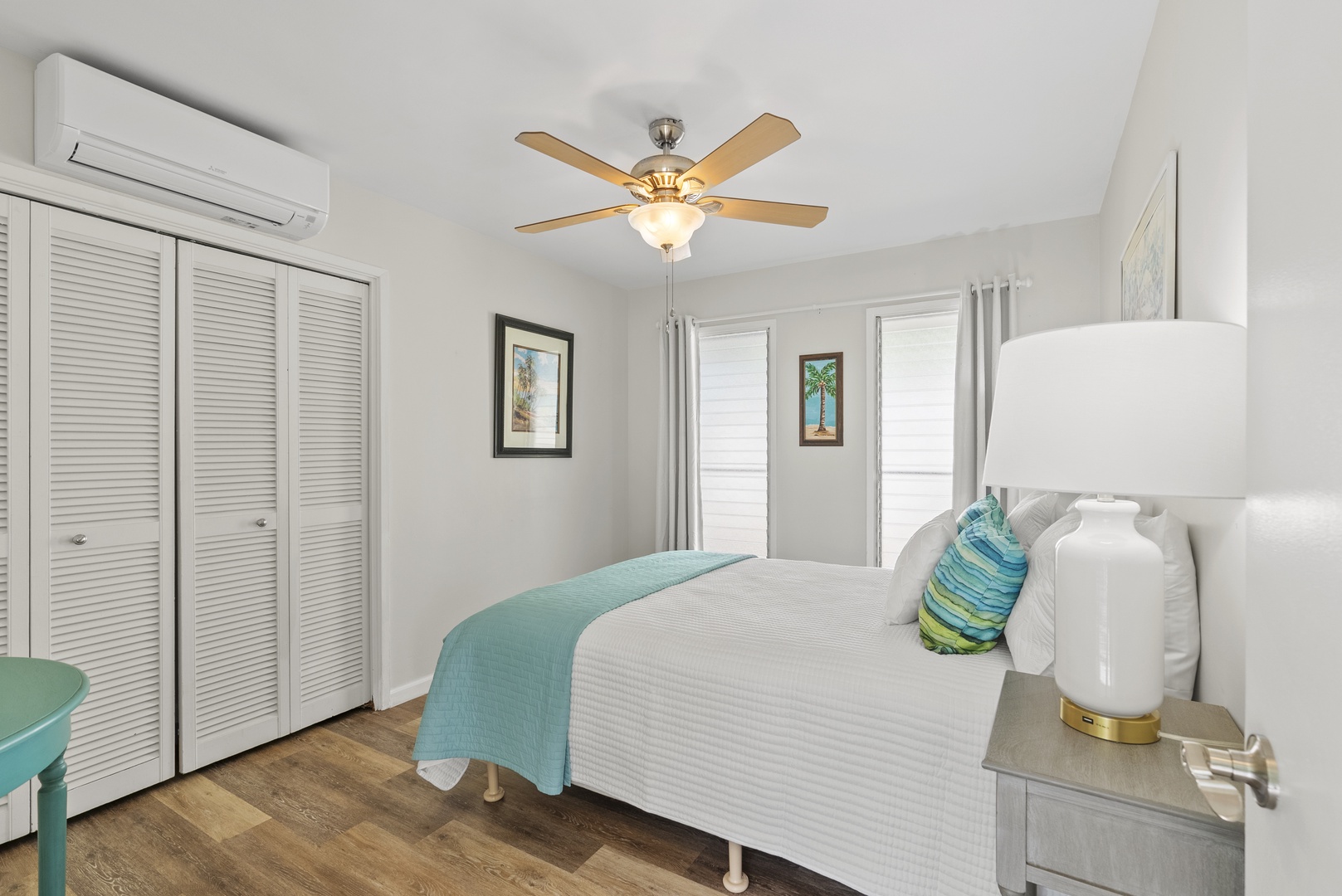 Kailua Vacation Rentals, Hale Aloha - Third guest suite with a split-type AC