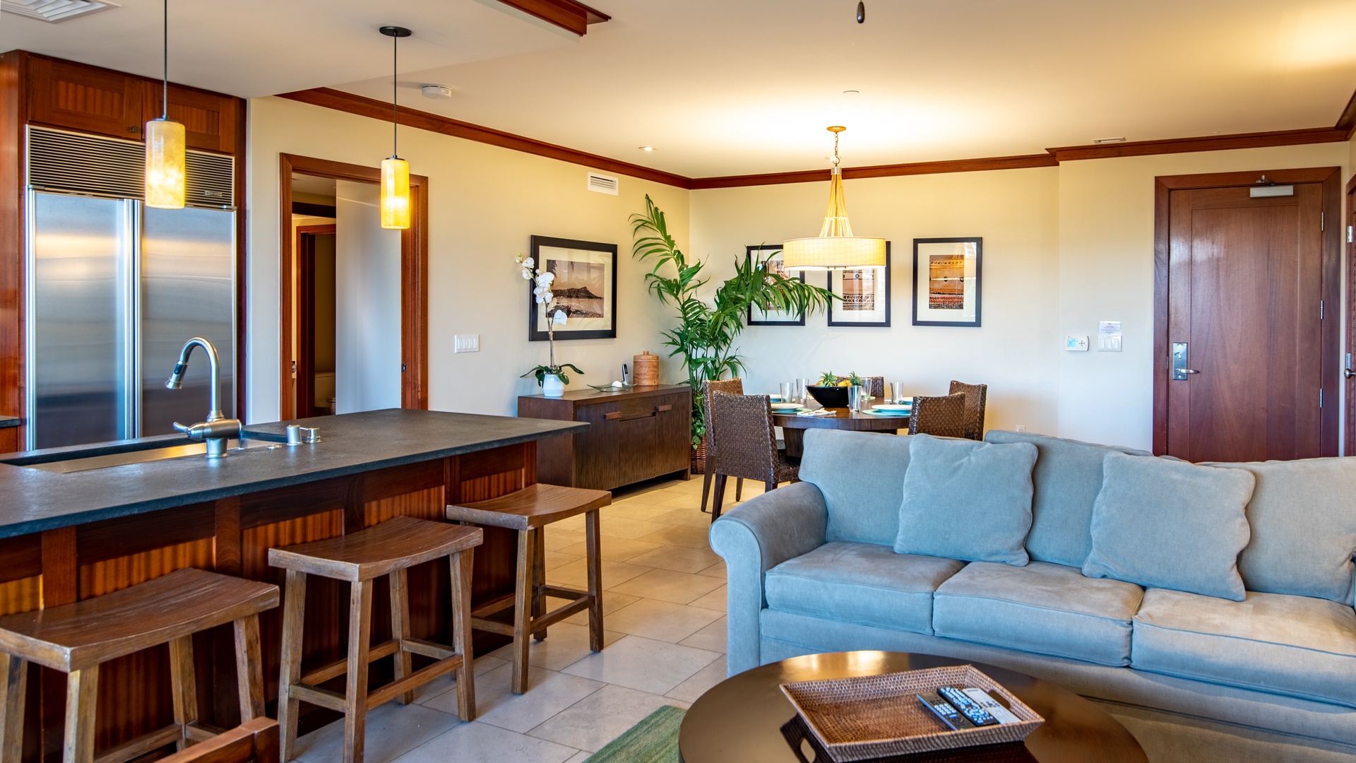Kapolei Vacation Rentals, Ko Olina Beach Villas B505 - The sofa bed is perfect and convenient for your comfort and rest.