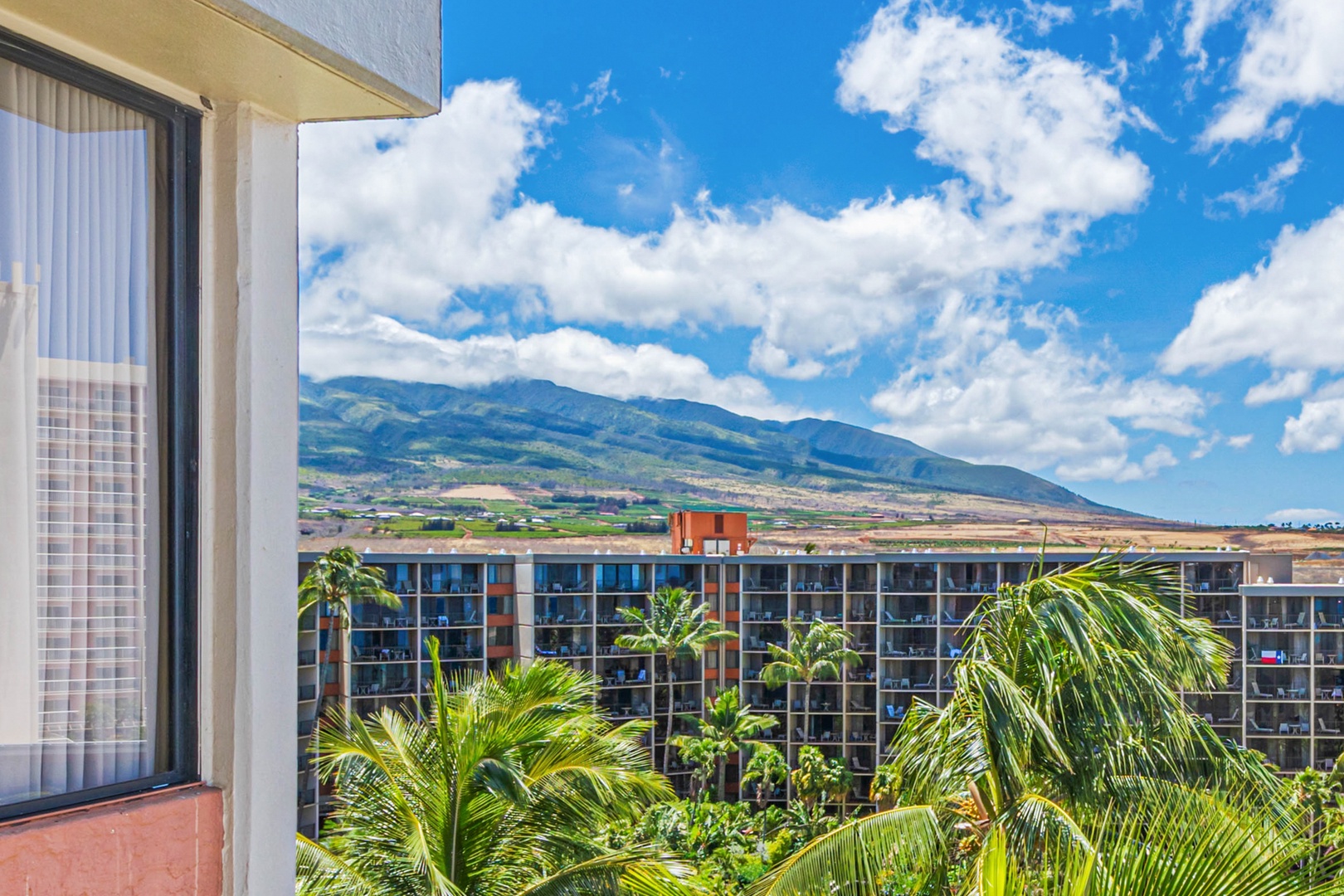 Lahaina Vacation Rentals, Kaanapali Shores 903 - Take in stunning views of the lush mountains and surrounding resort grounds, offering a beautiful backdrop for your island getaway.