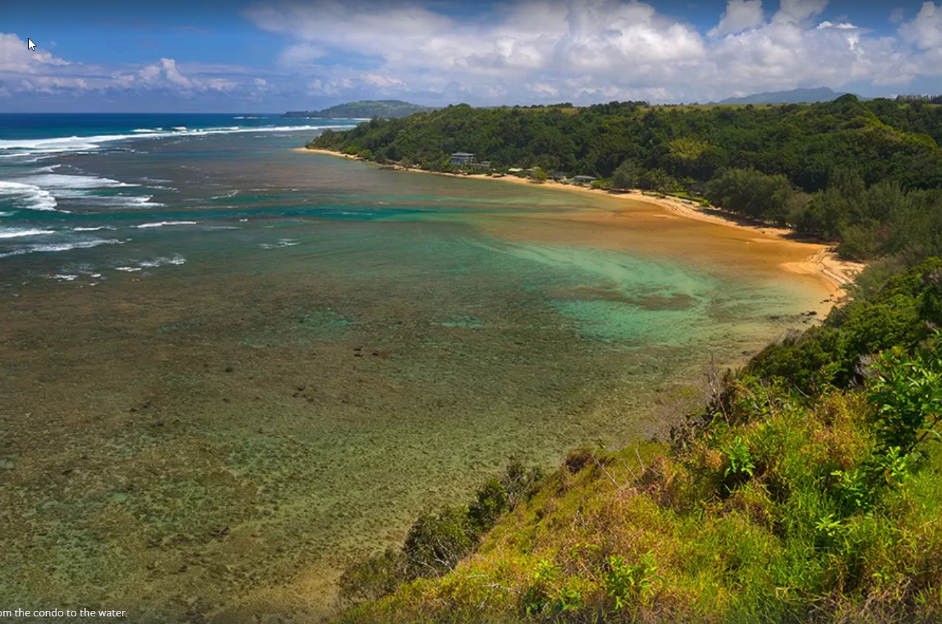 Princeville Vacation Rentals, Mauna Kai 11 - Anini Beach, just a 10-minute walk from the condo