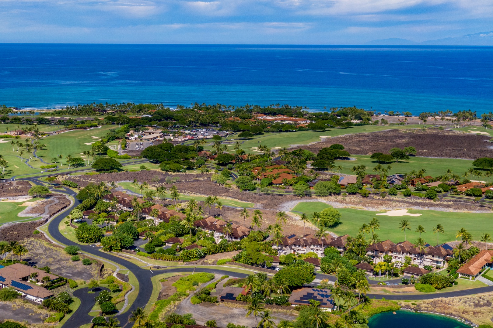 Kailua Kona Vacation Rentals, 3BD Ka'Ulu Villa (109A) at Hualalai Resort - Aerial shot of the location.