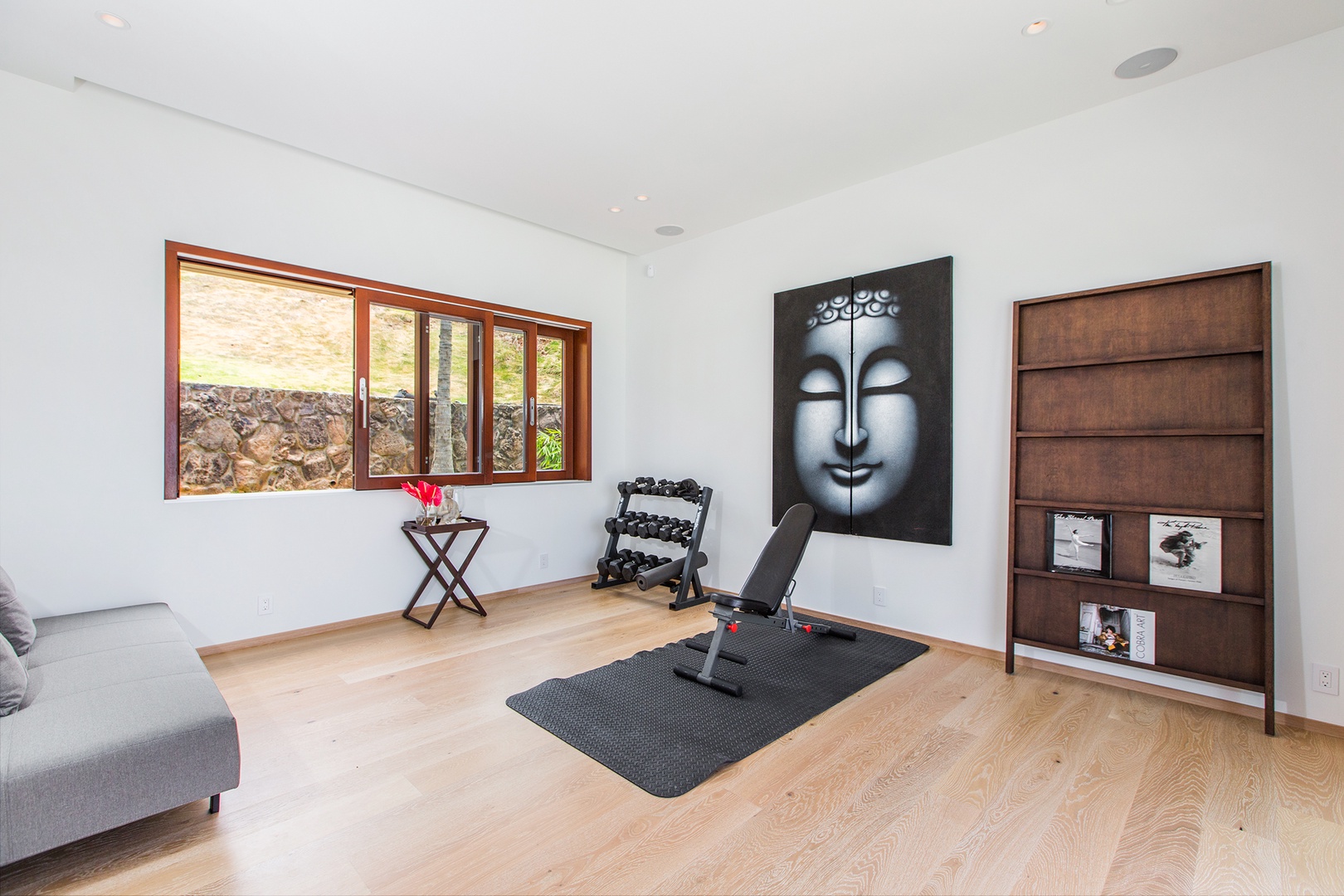 Kailua Vacation Rentals, Lanikai Hillside Estate - Gym/Yoga Room - Equipment must be rented