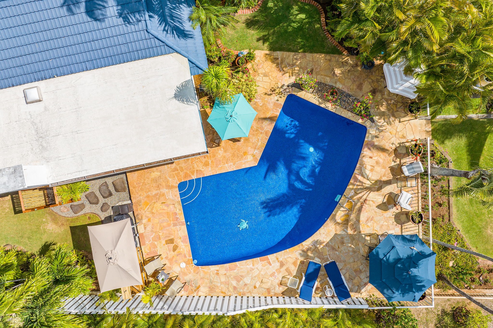 Kailua Vacation Rentals, Hale Aloha - Bird's eye view of your getaway home.