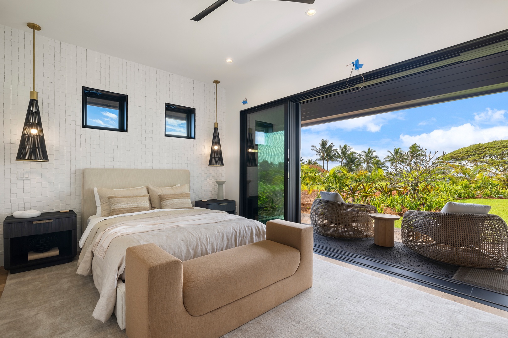 Koloa Vacation Rentals, Hale o ka Nene - Enjoy effortless indoor-outdoor living, where private lanais and calming suites blend into nature.