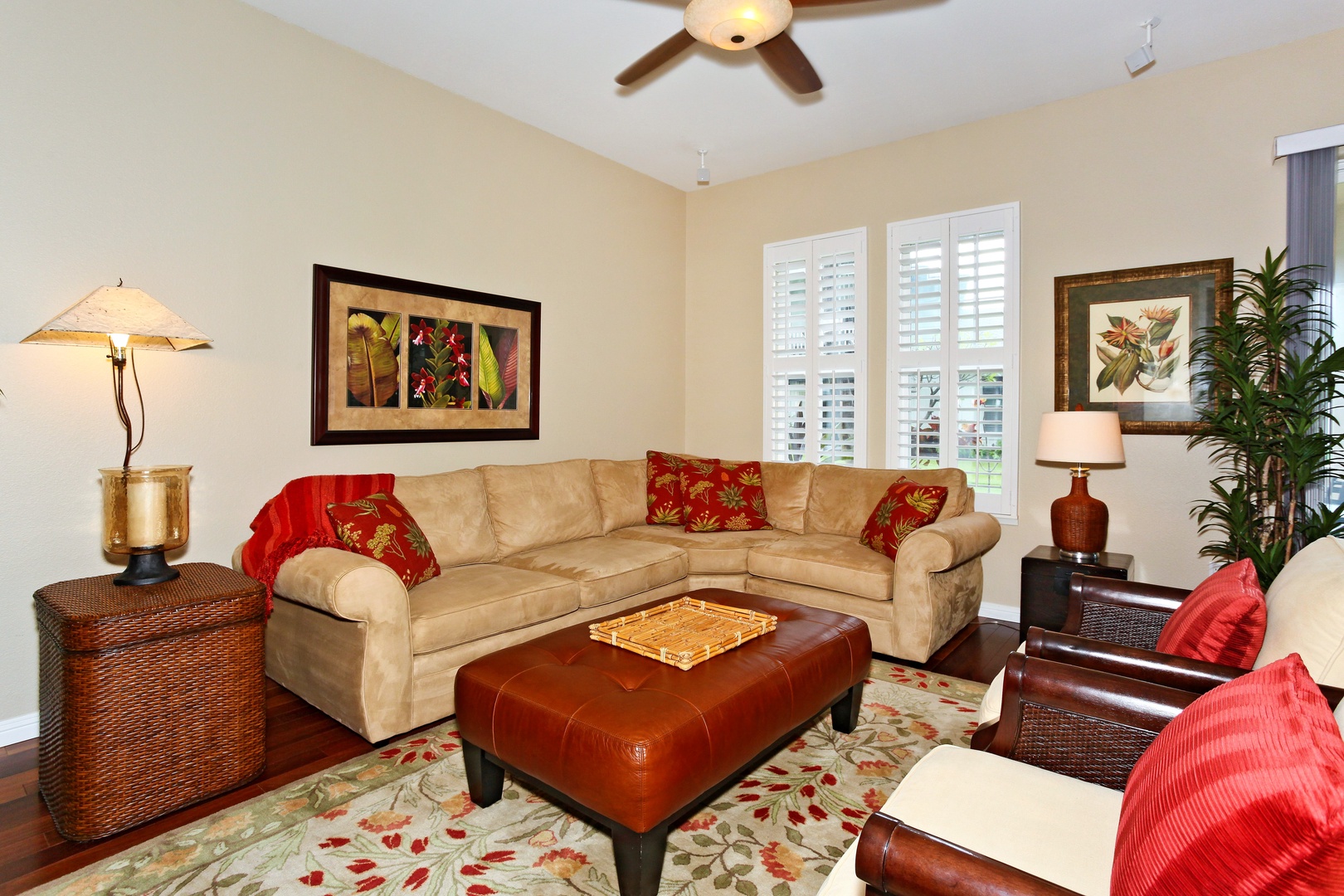 Kapolei Vacation Rentals, Coconut Plantation 1108-2 - Relax with a book or movie night on the television.