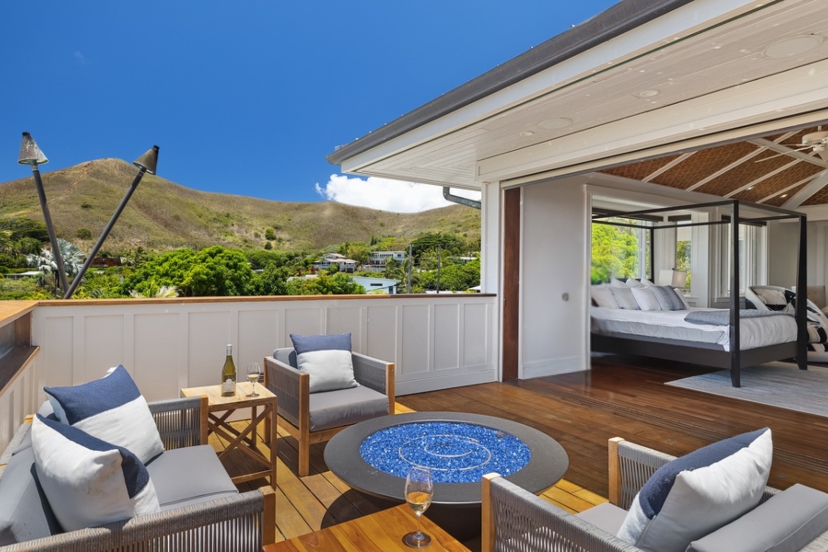 Kailua Vacation Rentals, Leaf House - Mountain View from Primary Bedroom